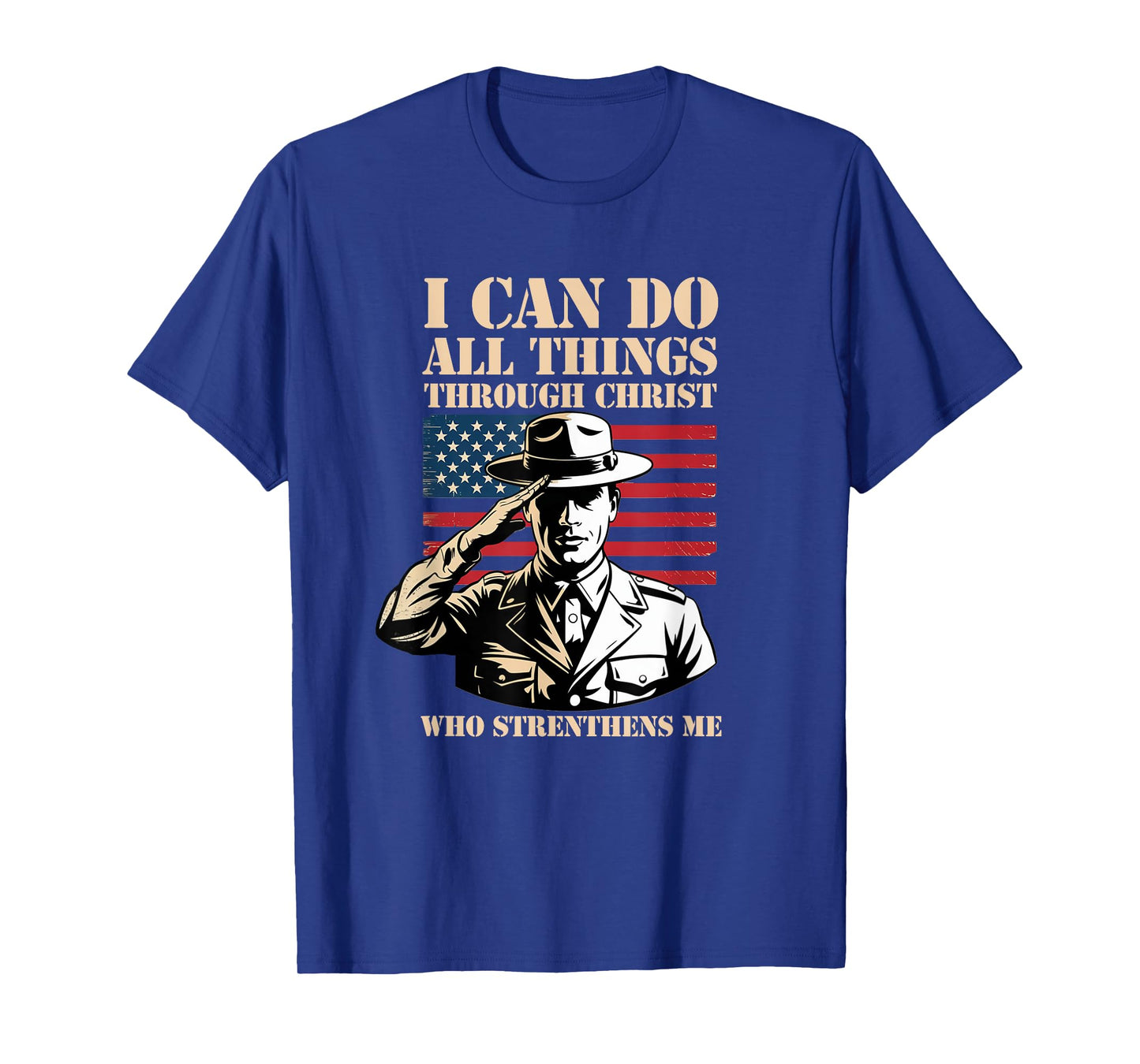Drill Sergeant Boot Camp Instructor USA Flag Veterans T-Shirt