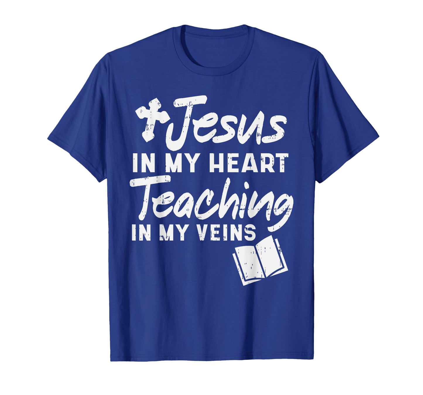 Jesus Heart Teaching Veins Teacher God Faith Christian Gift T-Shirt for Men Women Kids