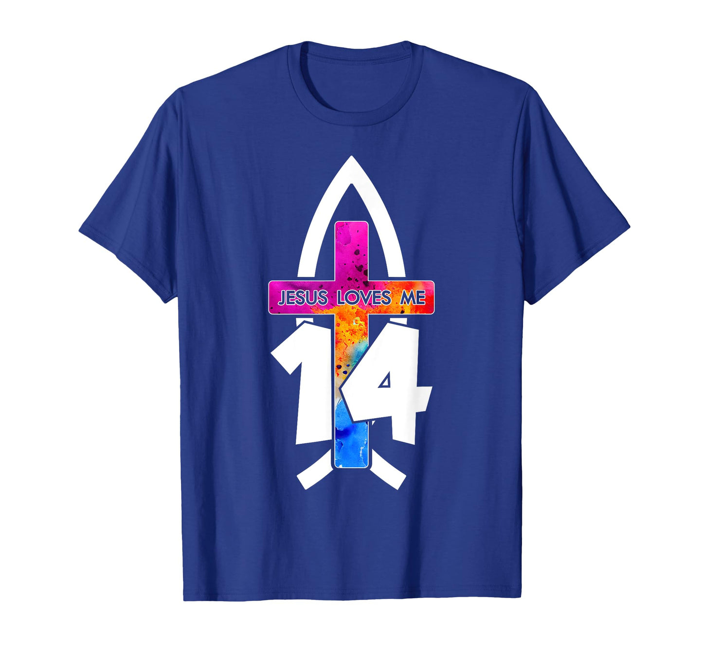 Jesus Loves ME 14 Religious 14 Years Jesus 14TH Birthday T-Shirt