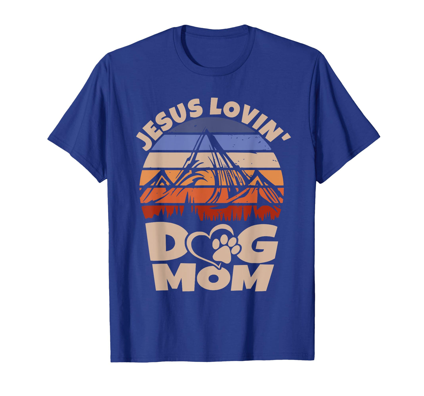 Cute Christian Retro Jesus Loving Dog Mom Funny Dog Sayings T-Shirt