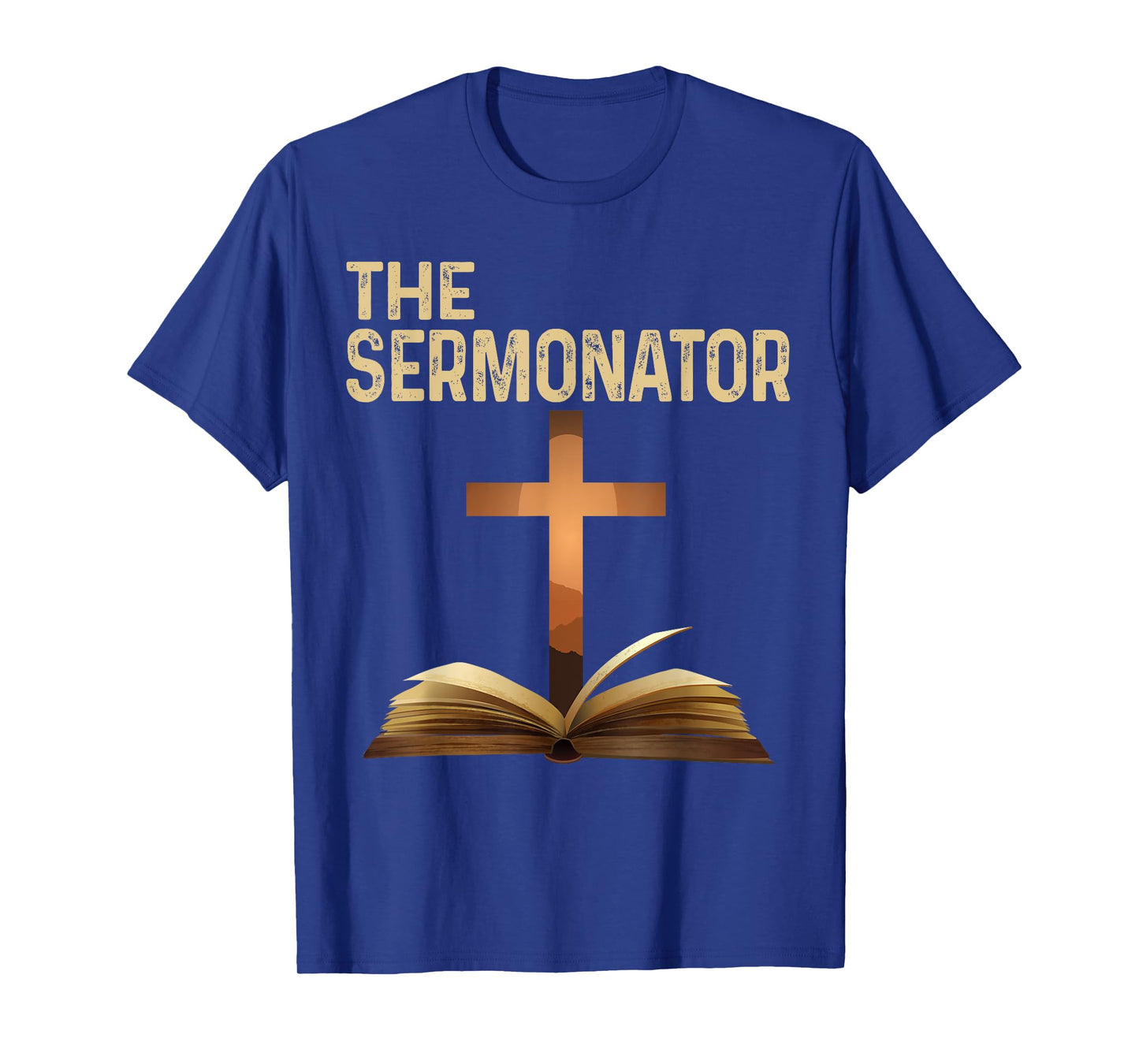 The Sermonator Pastor Appreciation Christian Cross Tee T-Shirt