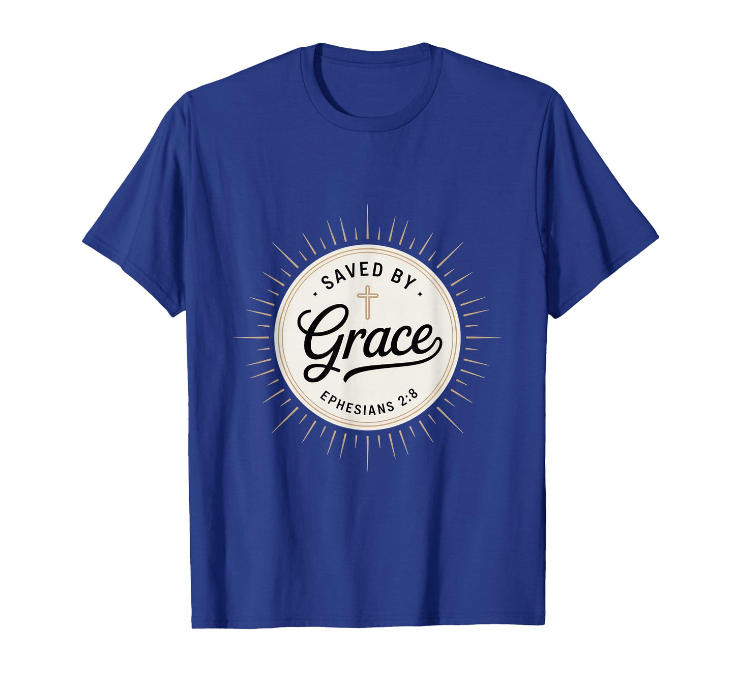 Saved by Grace Ephesians 2 8 Christian Scripture T-Shirt