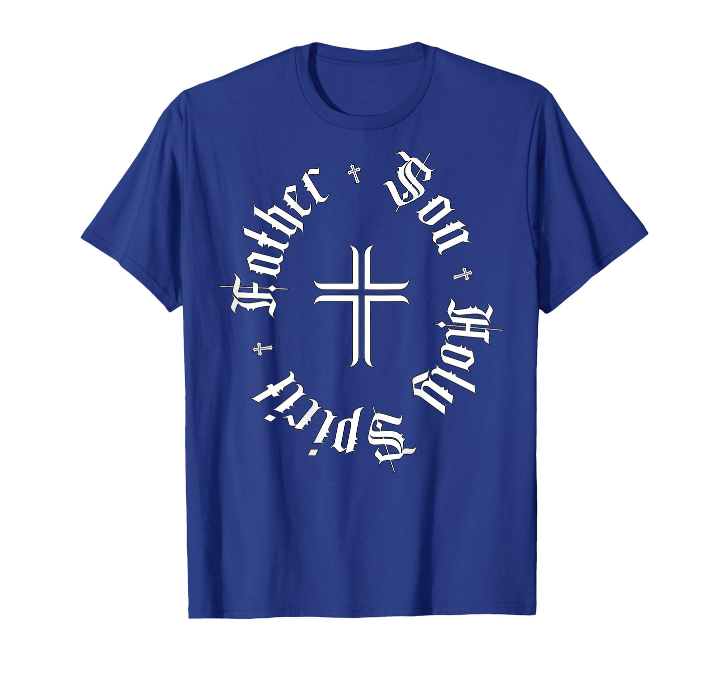 Christian Father Son Holy Spirit Ghost Faith God Back Design T-Shirt