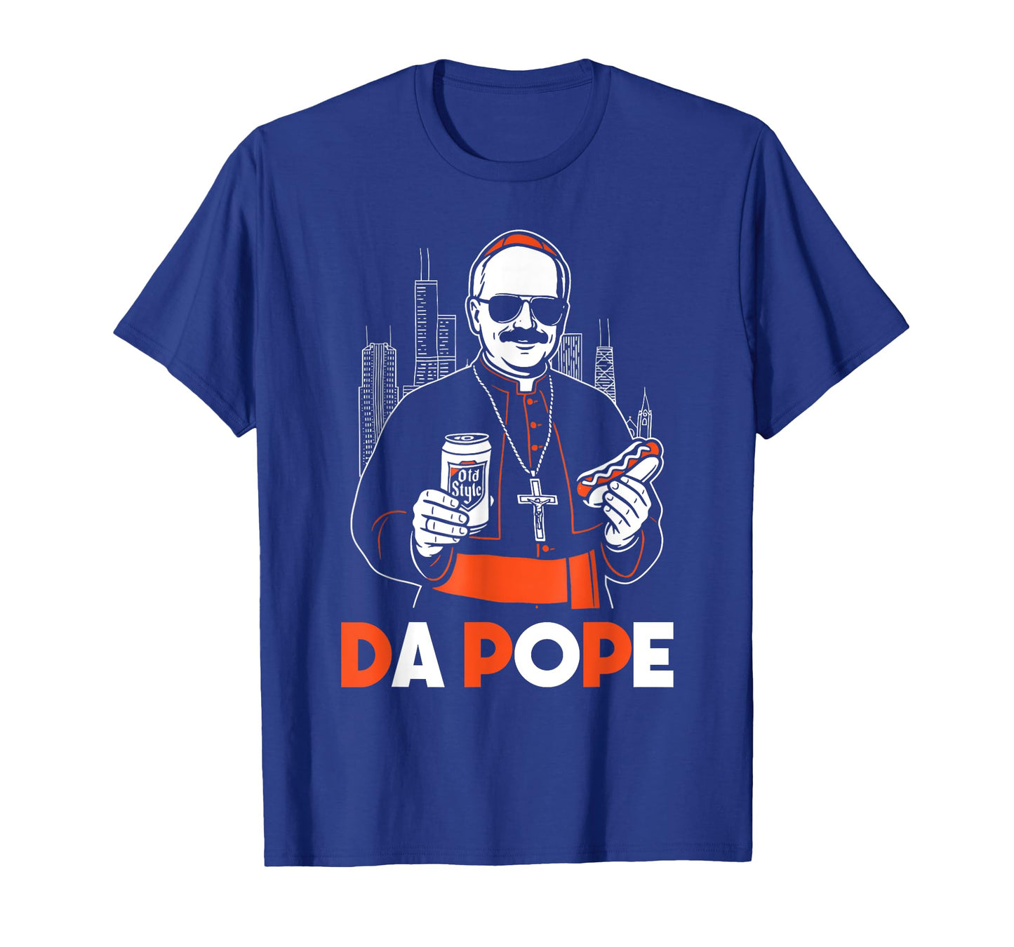 Funny Da Pope From America Chicago Pope Leo XIV Vintage T-Shirt
