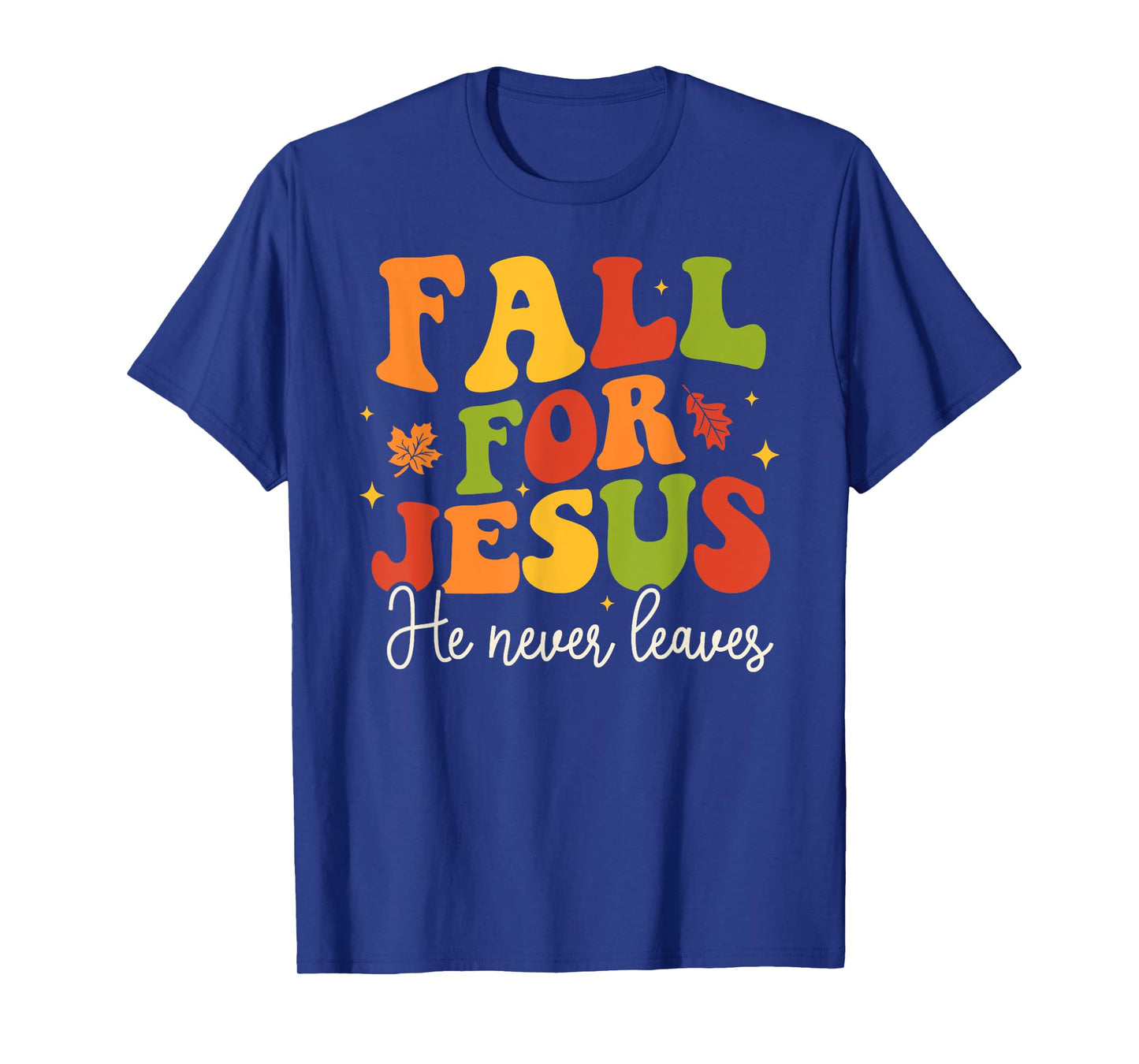 Groovy Christian Sayings Halloween Fall For Jesus Religious T-Shirt