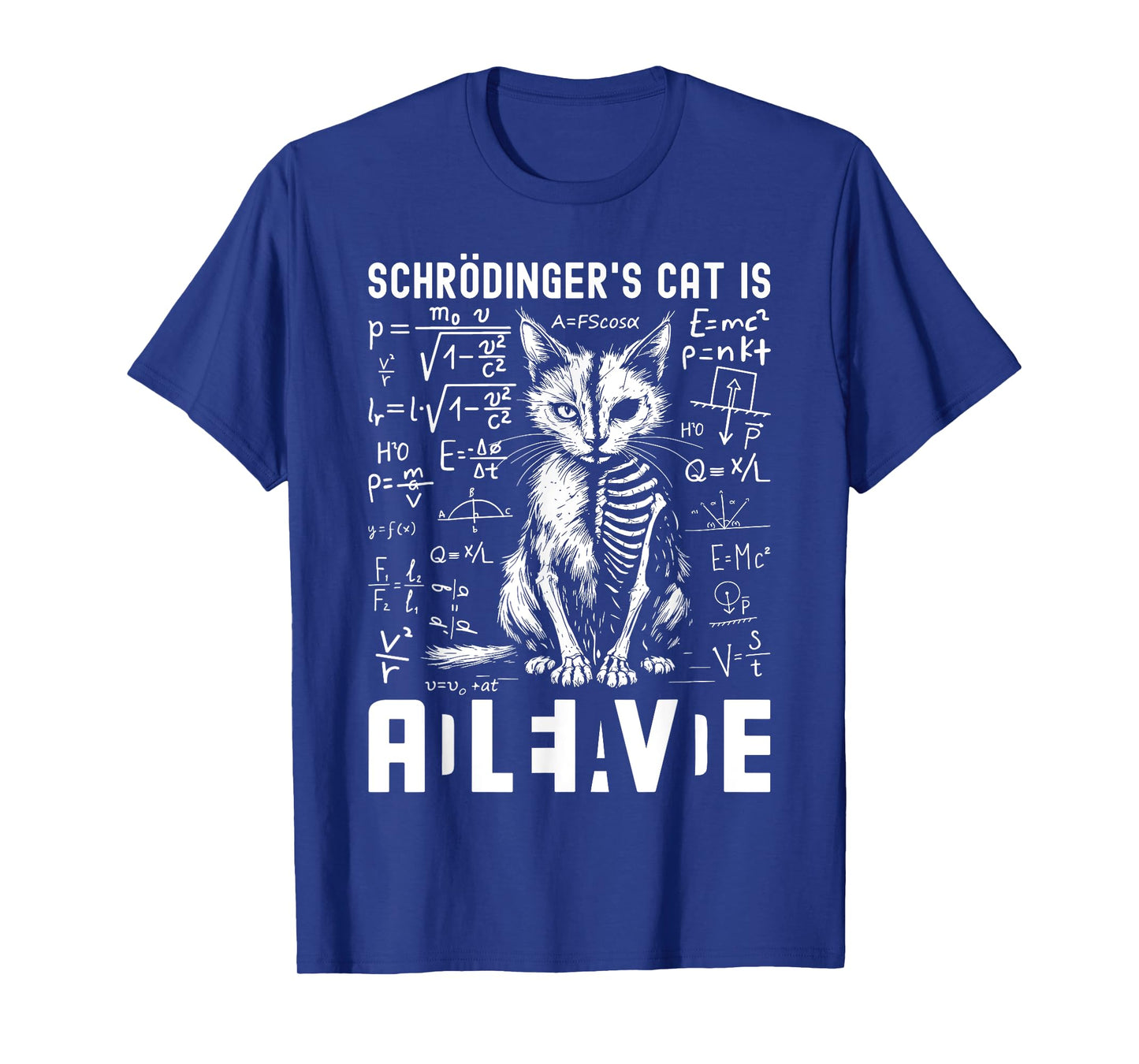 Schrodinger's Cat Dead And Alive Physics Teacher T-Shirt for Men Women Kids