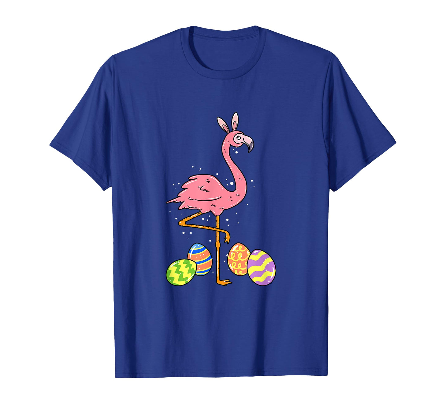 Easter Flamingo Easter Bunny Egg Basket Funny Easter T-Shirt