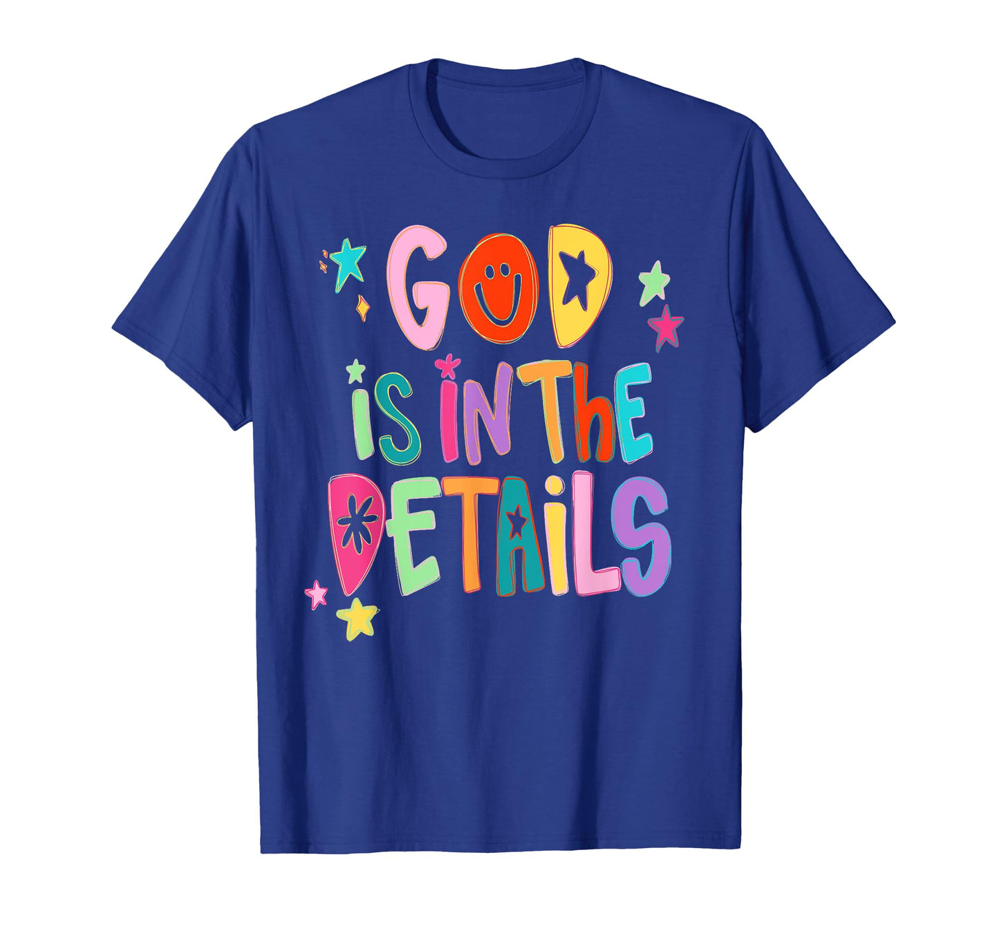God Is In The Details Religious Christian Aesthetic Bible T-Shirt