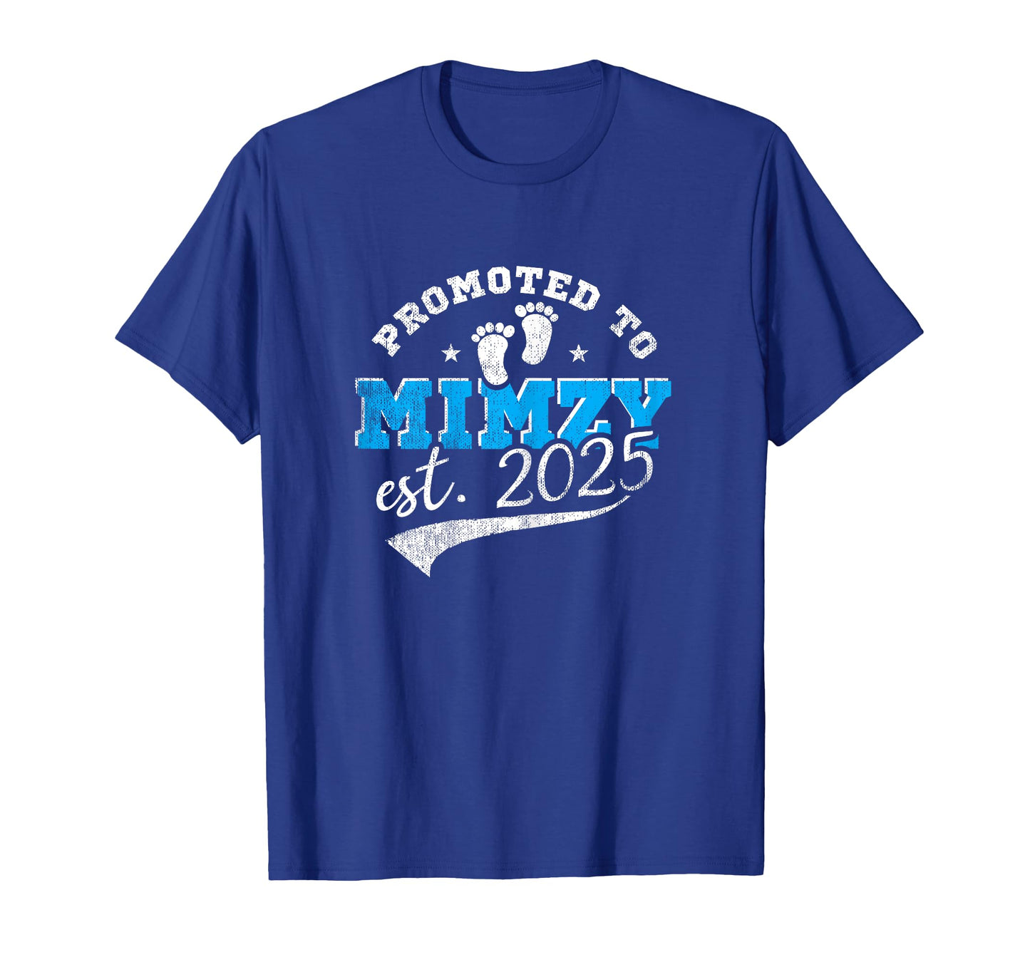 Promoted To Mimzy Est 2025 Proud New Grandma Vintage T-Shirt