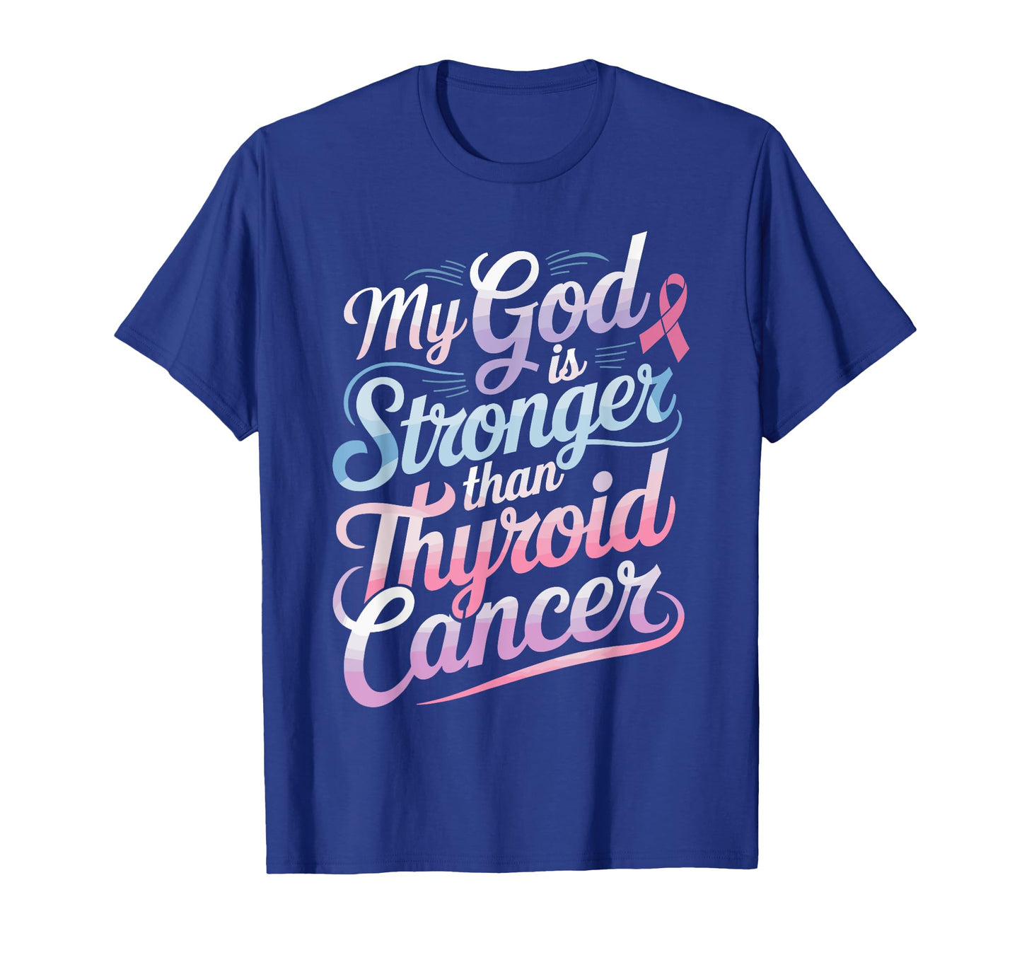 I Won Thyroid Cancer Ribbon Thyroid Cancer Awareness T-Shirt