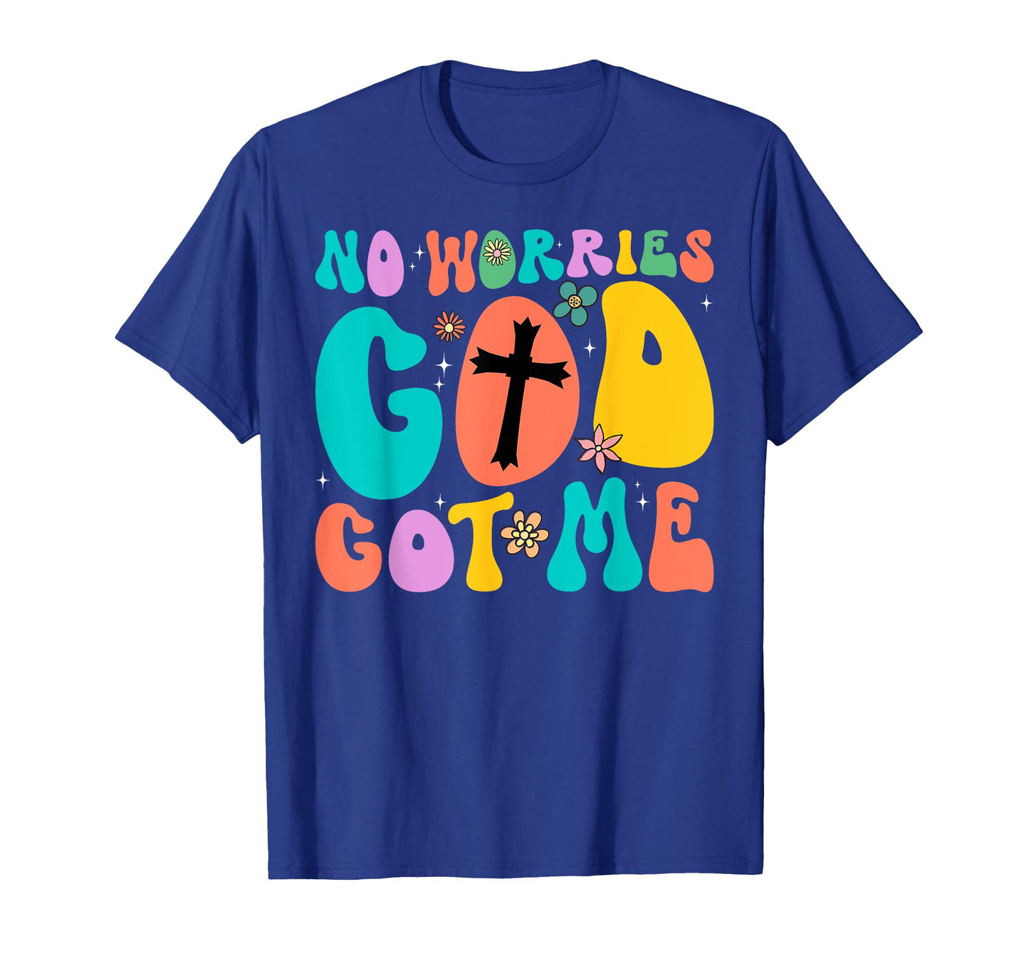 No Worries, God-Got Me African American Christian T-Shirt