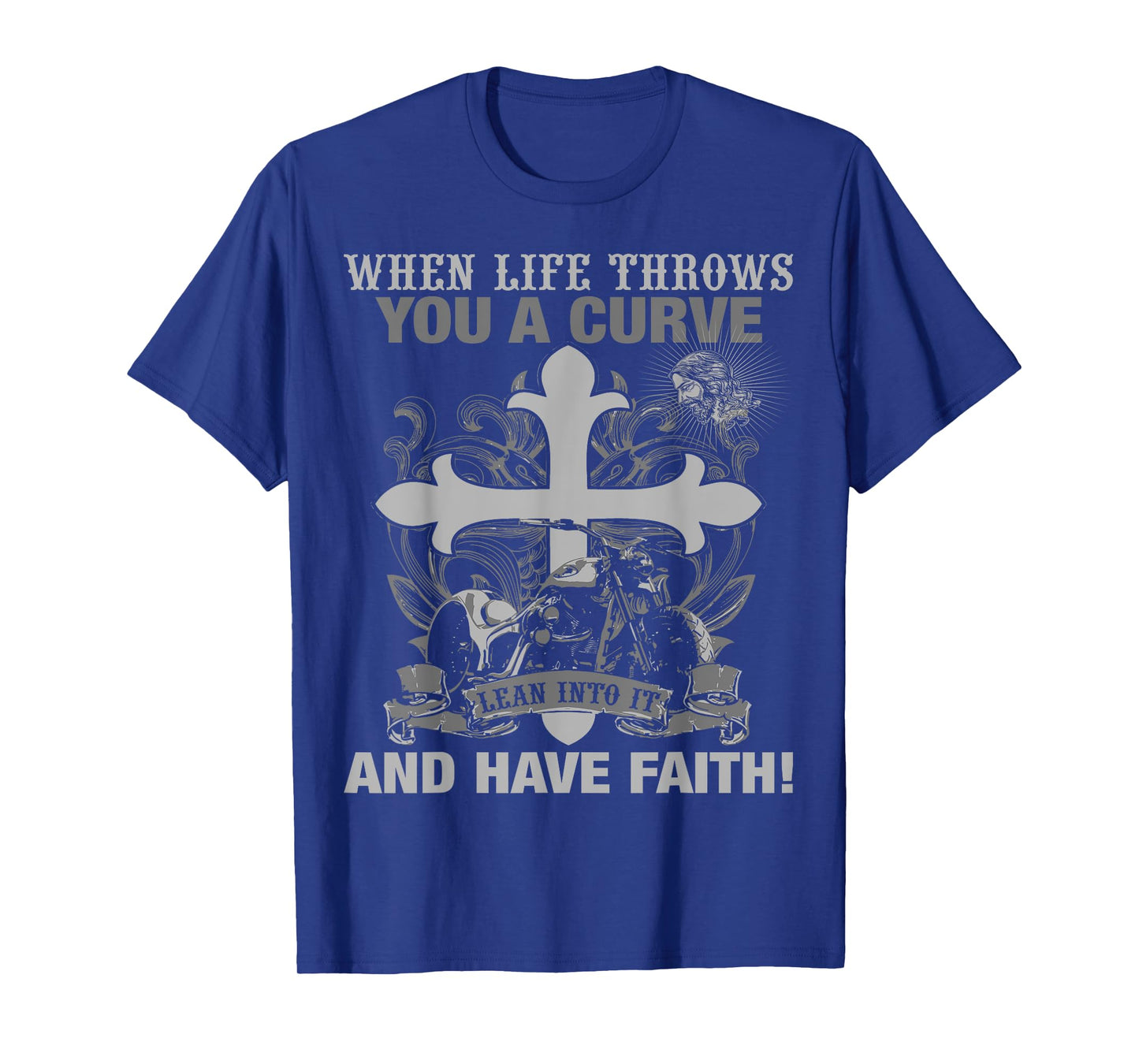 Christian Biker T Shirt Have Faith Motorcycle Design T-Shirt