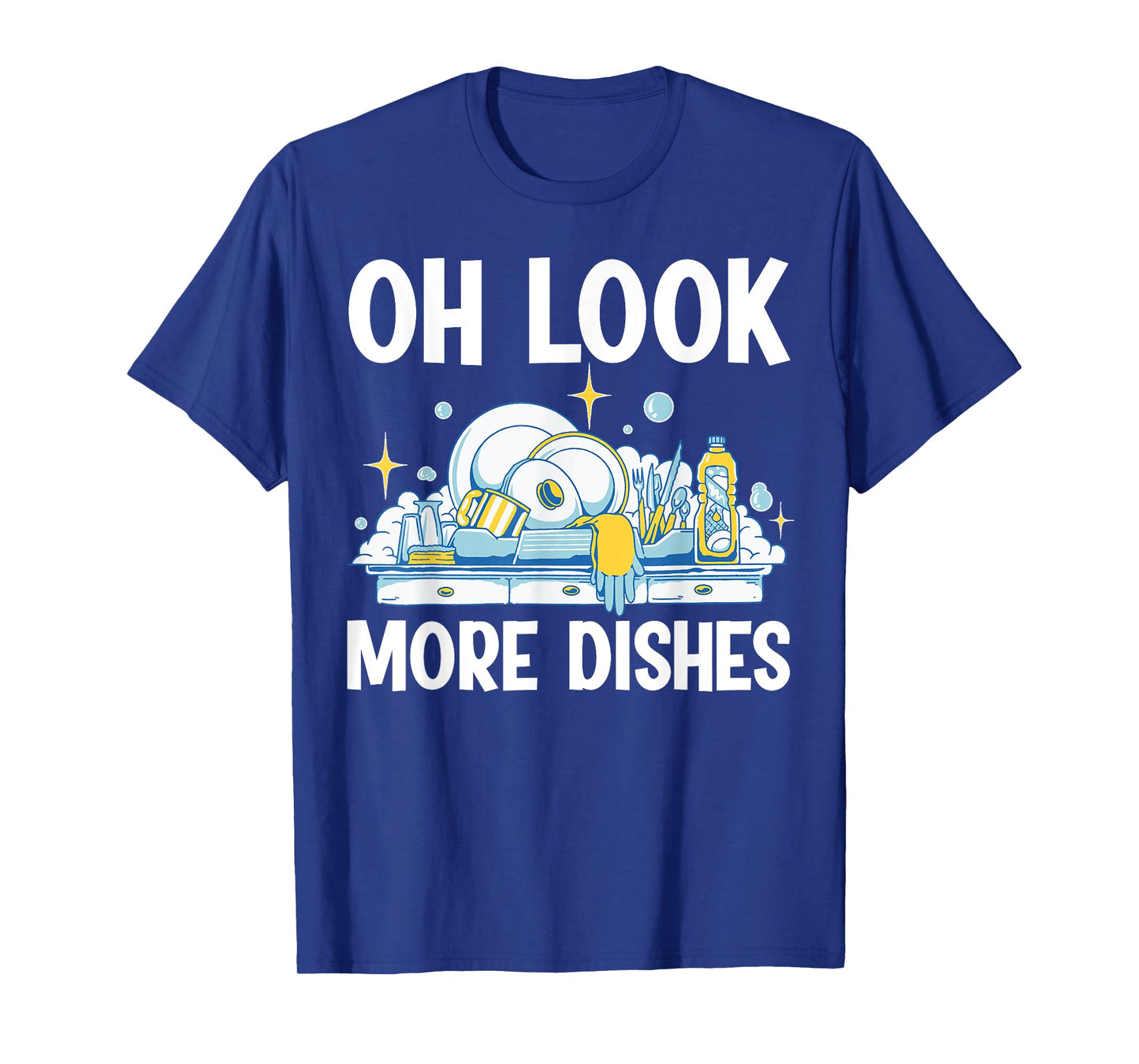 Oh Look More Dishes T-Shirt, Small, Black