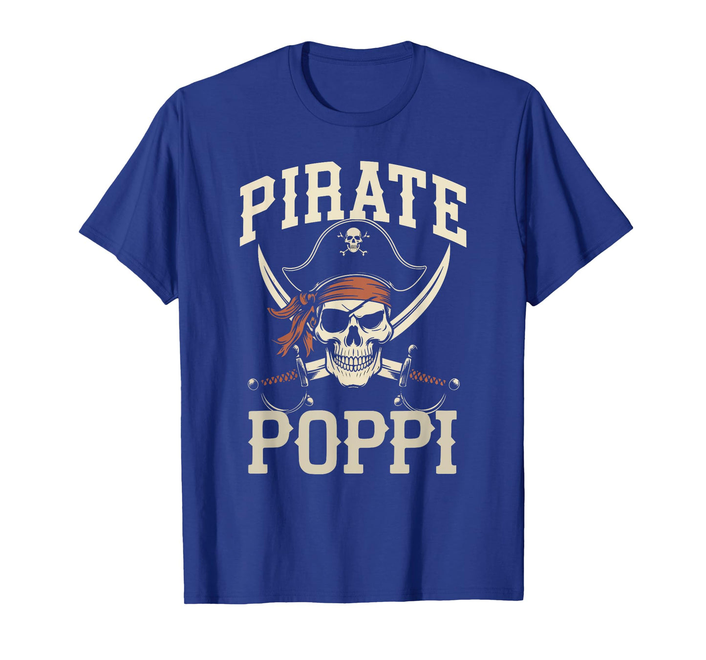 Pirate Poppi Funny Captain Matching Halloween Costume T-Shirt