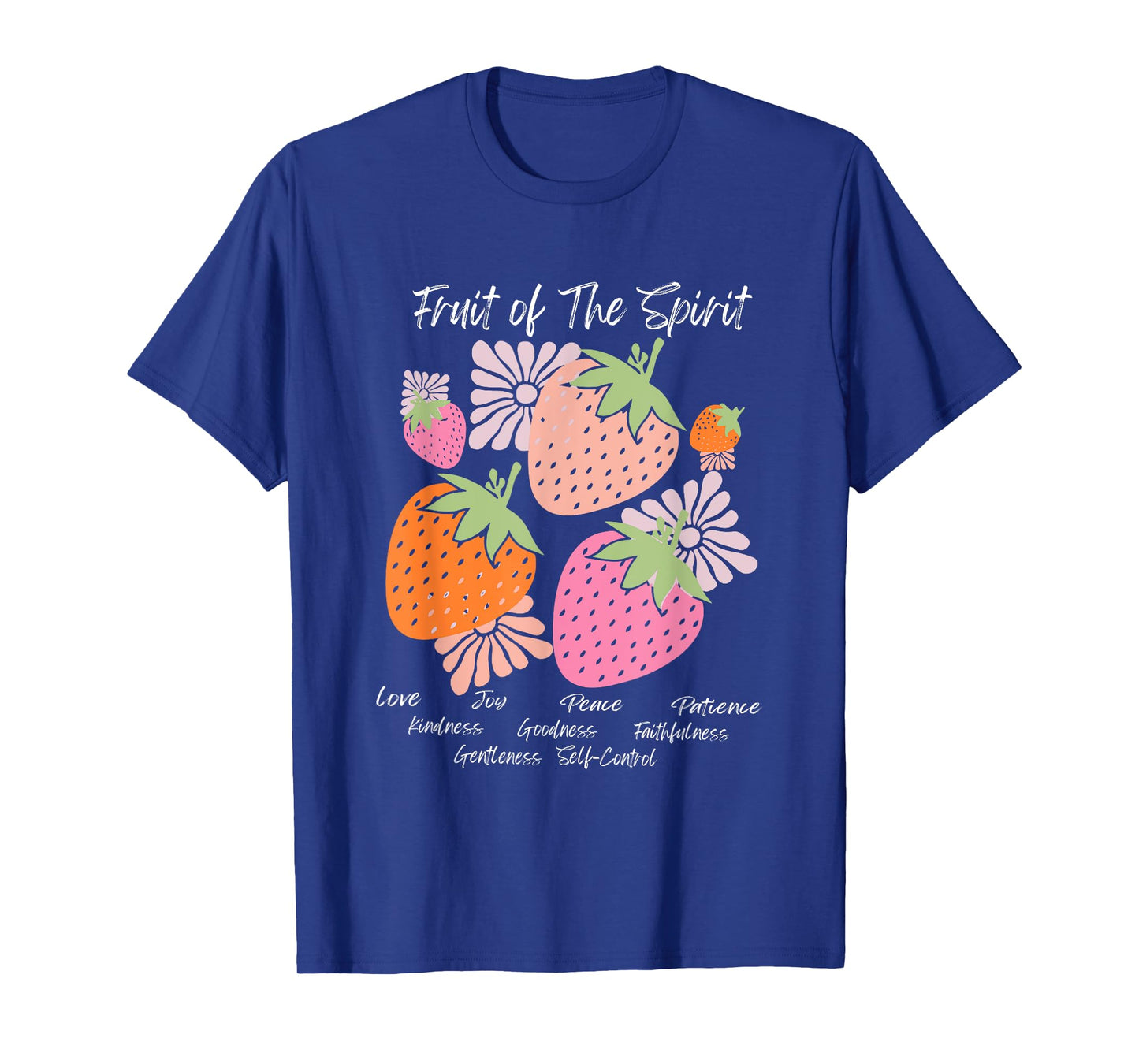 Bible Verse Floral Fruit Christian Fruit of the Spirit T-Shirt