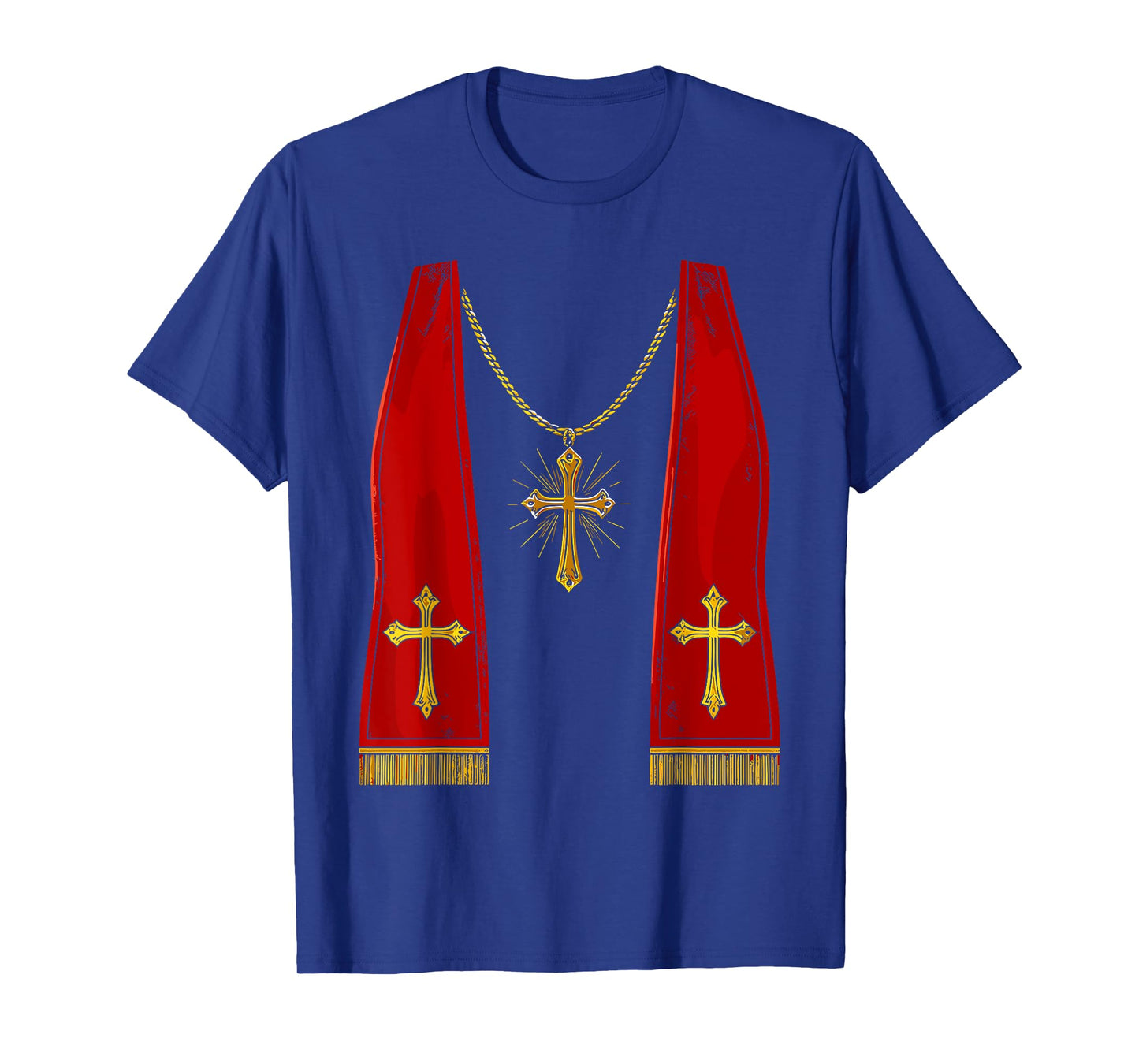 Pope Costume Shirt Lazy Priest Halloween Costume T-Shirt