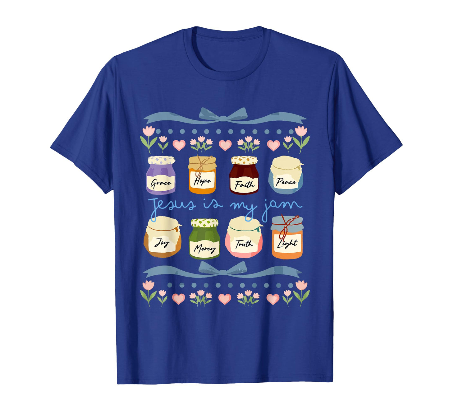 Jesus is My Jam and Im Here to Spread Christian Coquette Bow T-Shirt