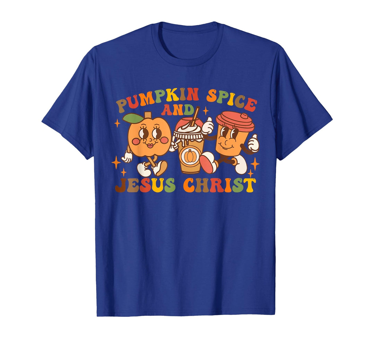 Pumpkin Spice and Jesus Christ Funny Fall Graphic T-Shirt