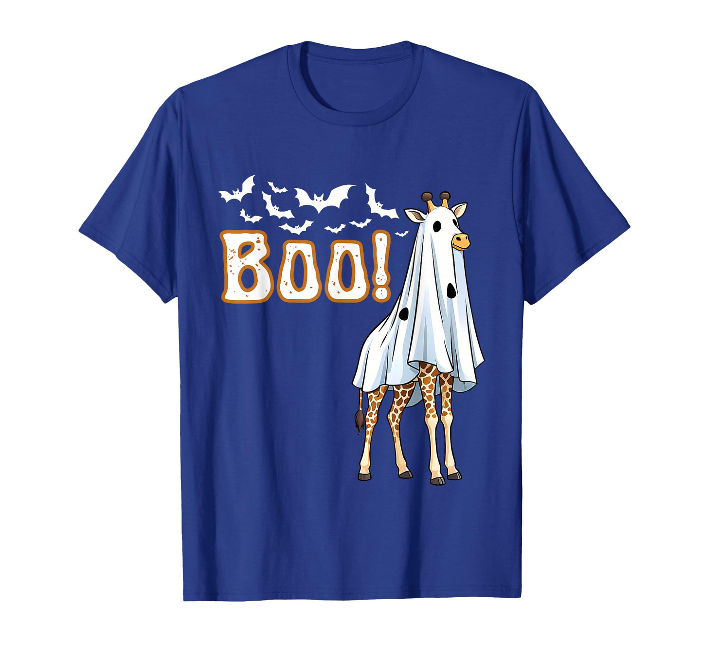 Funny Giraffe Ghost Boo Shirt Cute Animal Halloween Costume T-Shirt