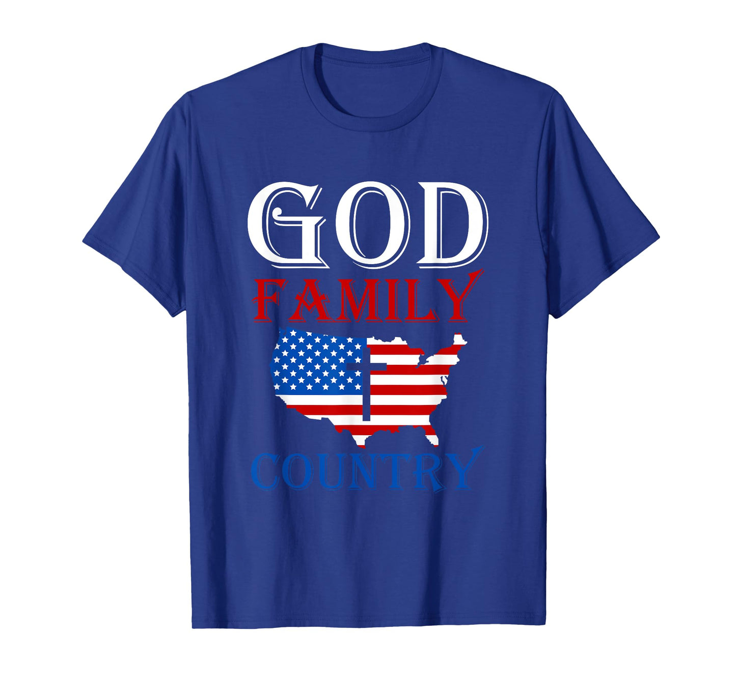 God Family Country Christian Gift USA Prayer T-Shirt