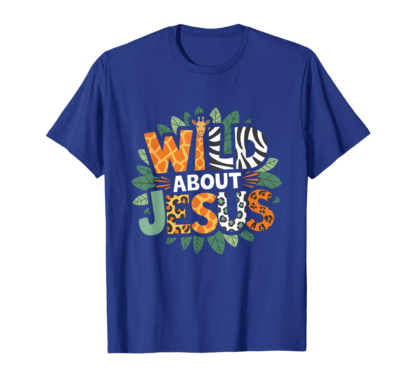 Wild About s Jesus Christian Believer Leopard Zebra Print T-Shirt