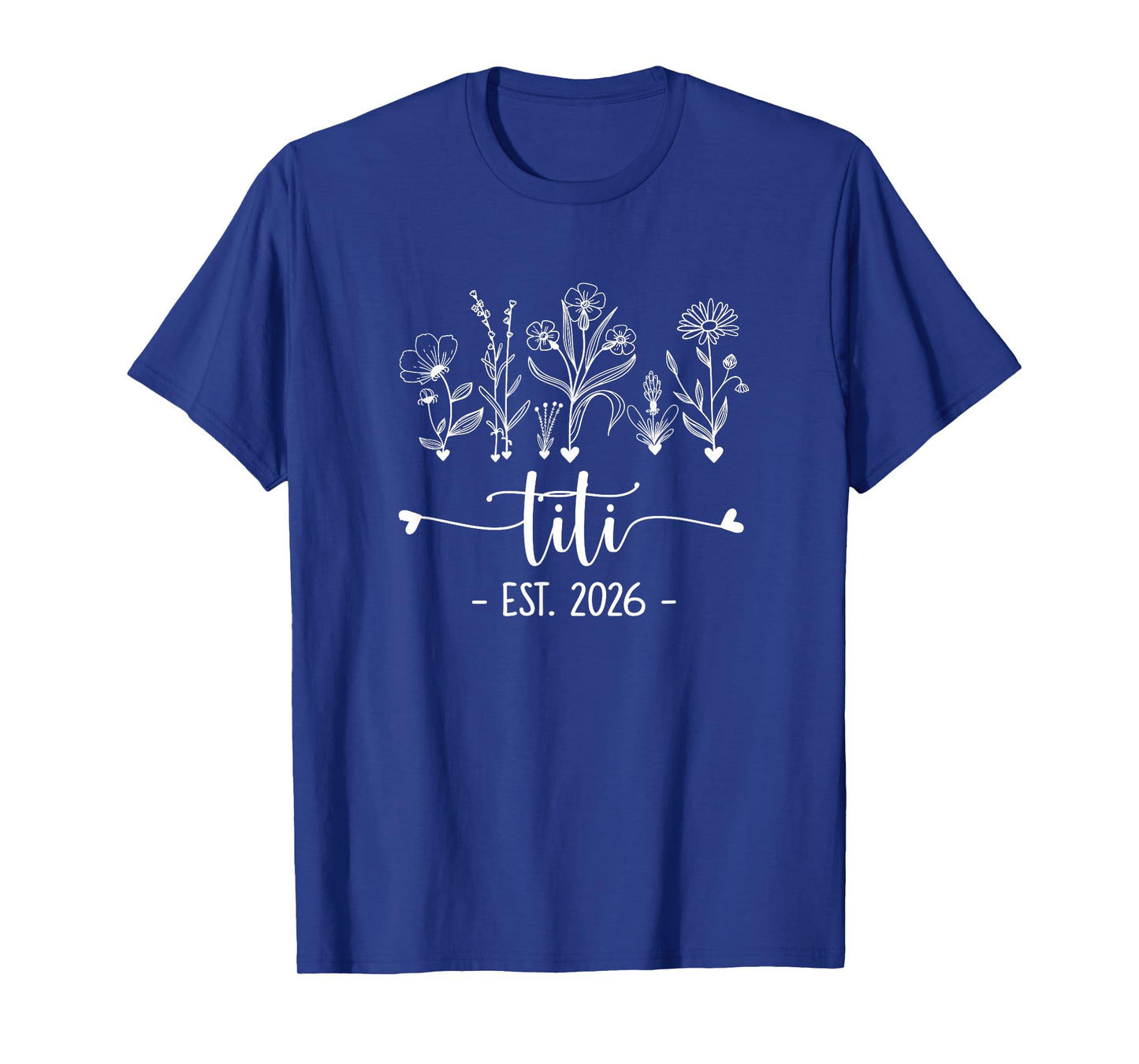 Promoted To Titi 2026 Pregnancy Announcement Floral T-Shirt