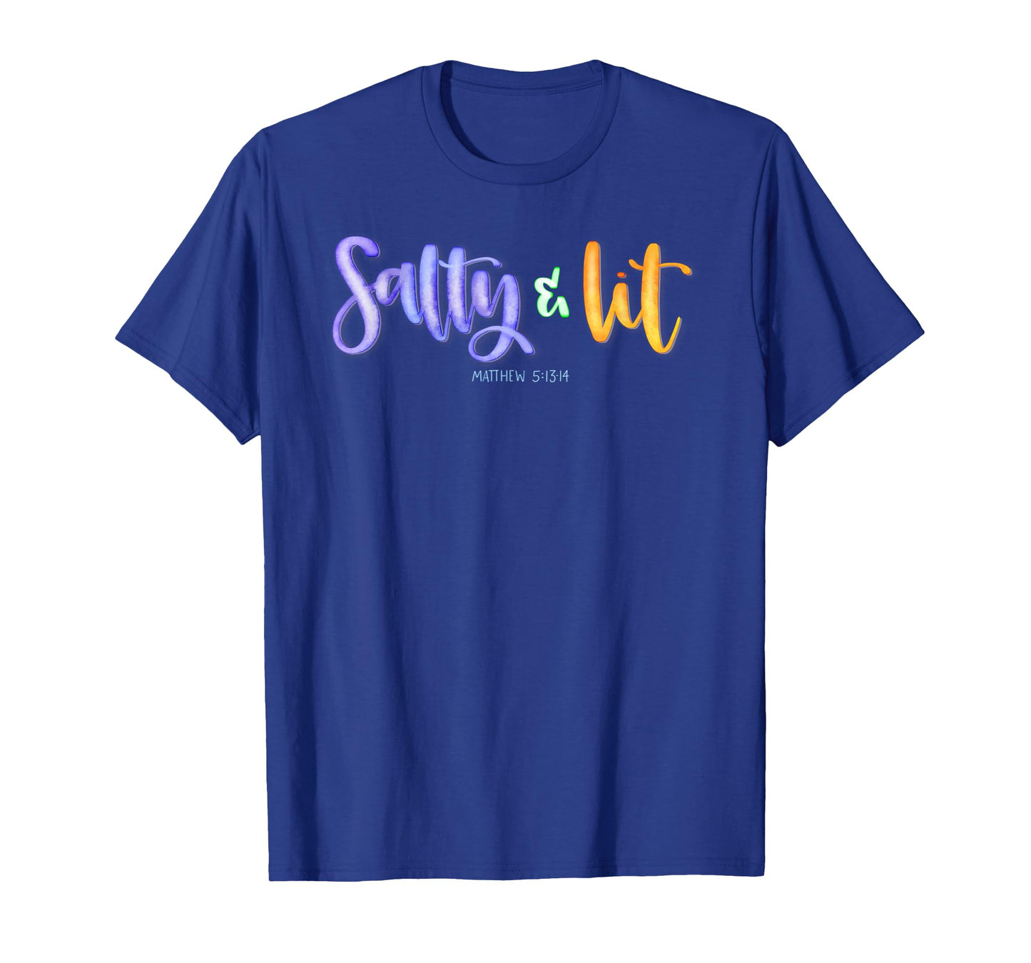 Salty and Lit Funny Christian short sleeve tshirt