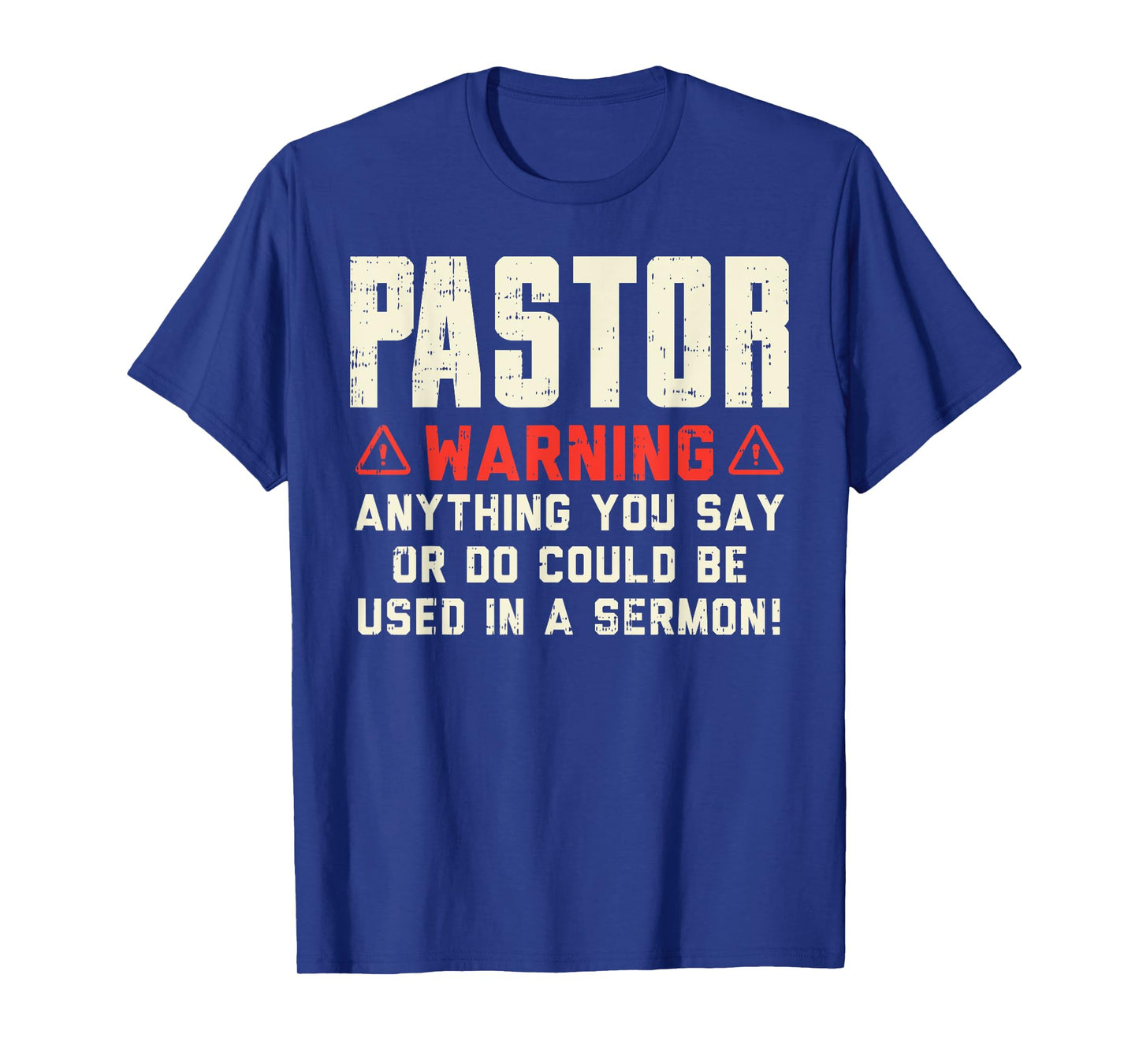 Pastor Warning Sermon Funny Christian Preacher Minister Gift T-Shirt