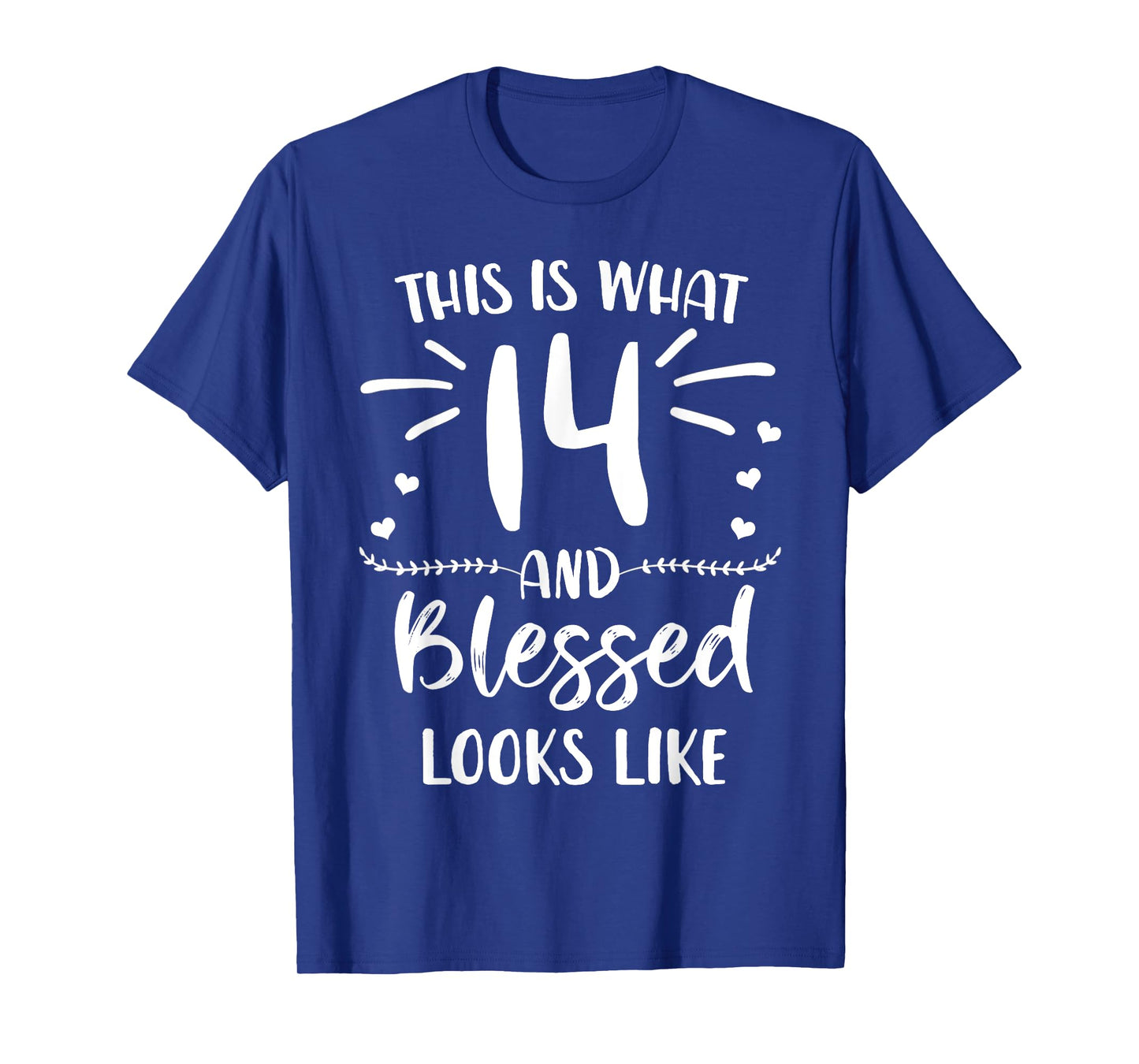 14 and Blessed 14th Birthday Christian Cute Religious T-Shirt