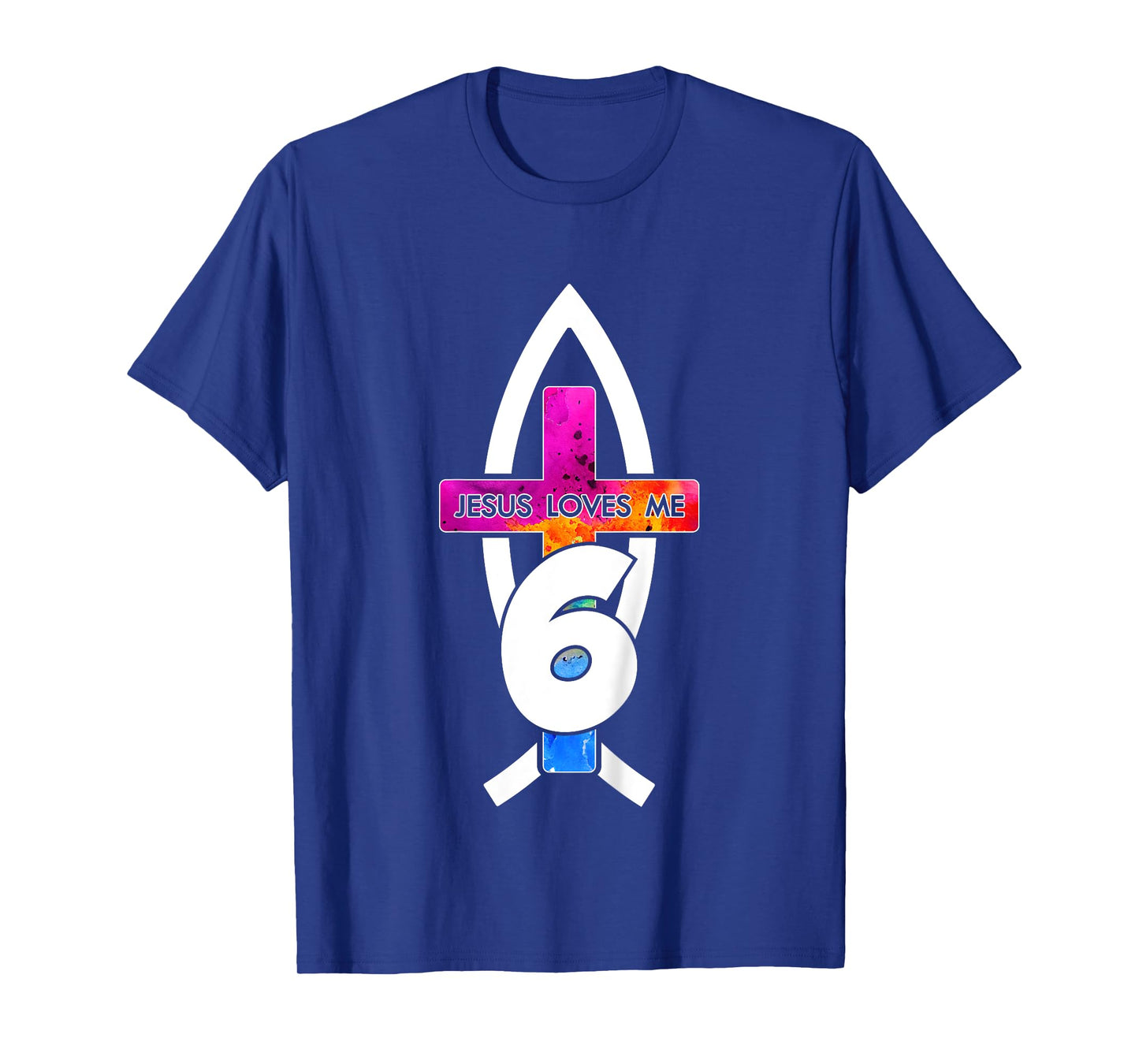 Jesus Loves ME 6 Religious 6 Years Jesus 6TH Birthday T-Shirt