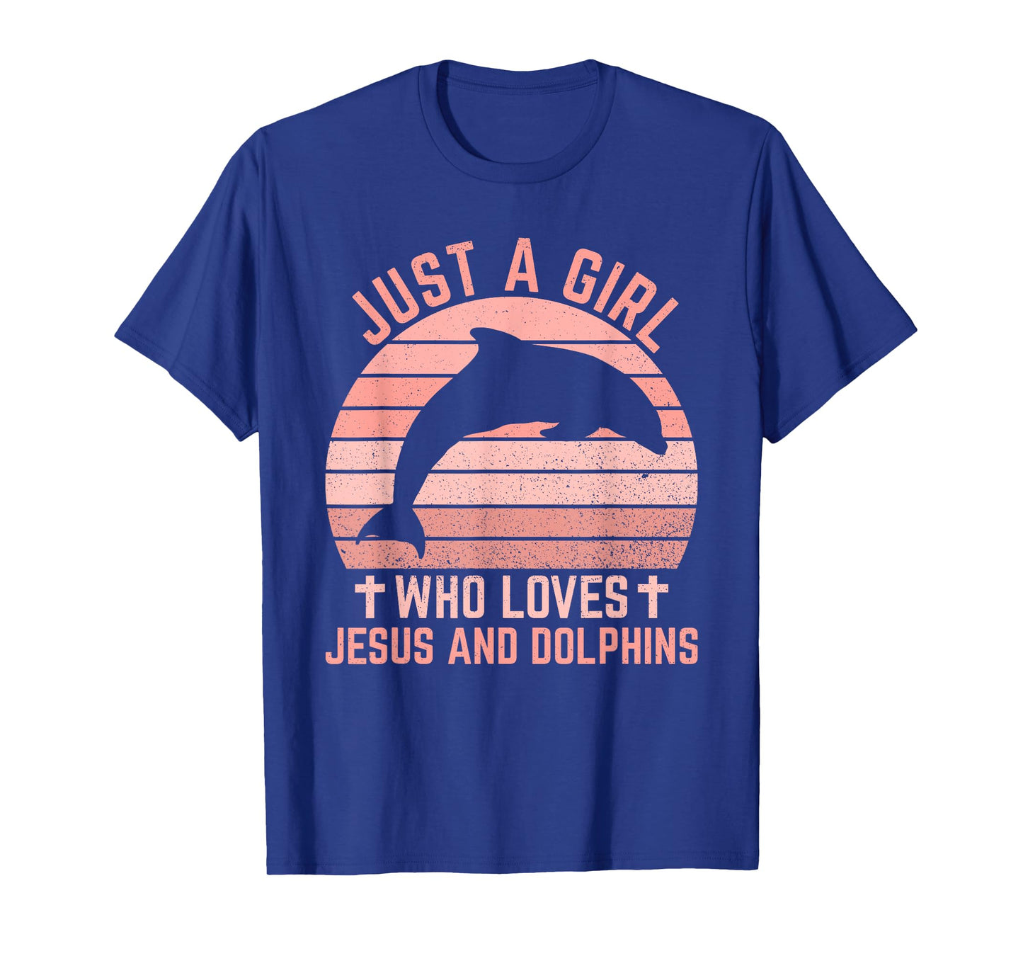 Jesus And Dolphins - Christian Girl And Women T-Shirt