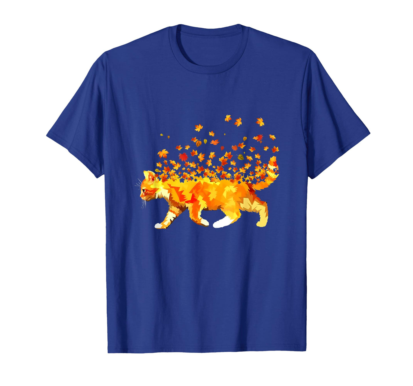 Cat Flying Autumn T-Shirt T-Shirt