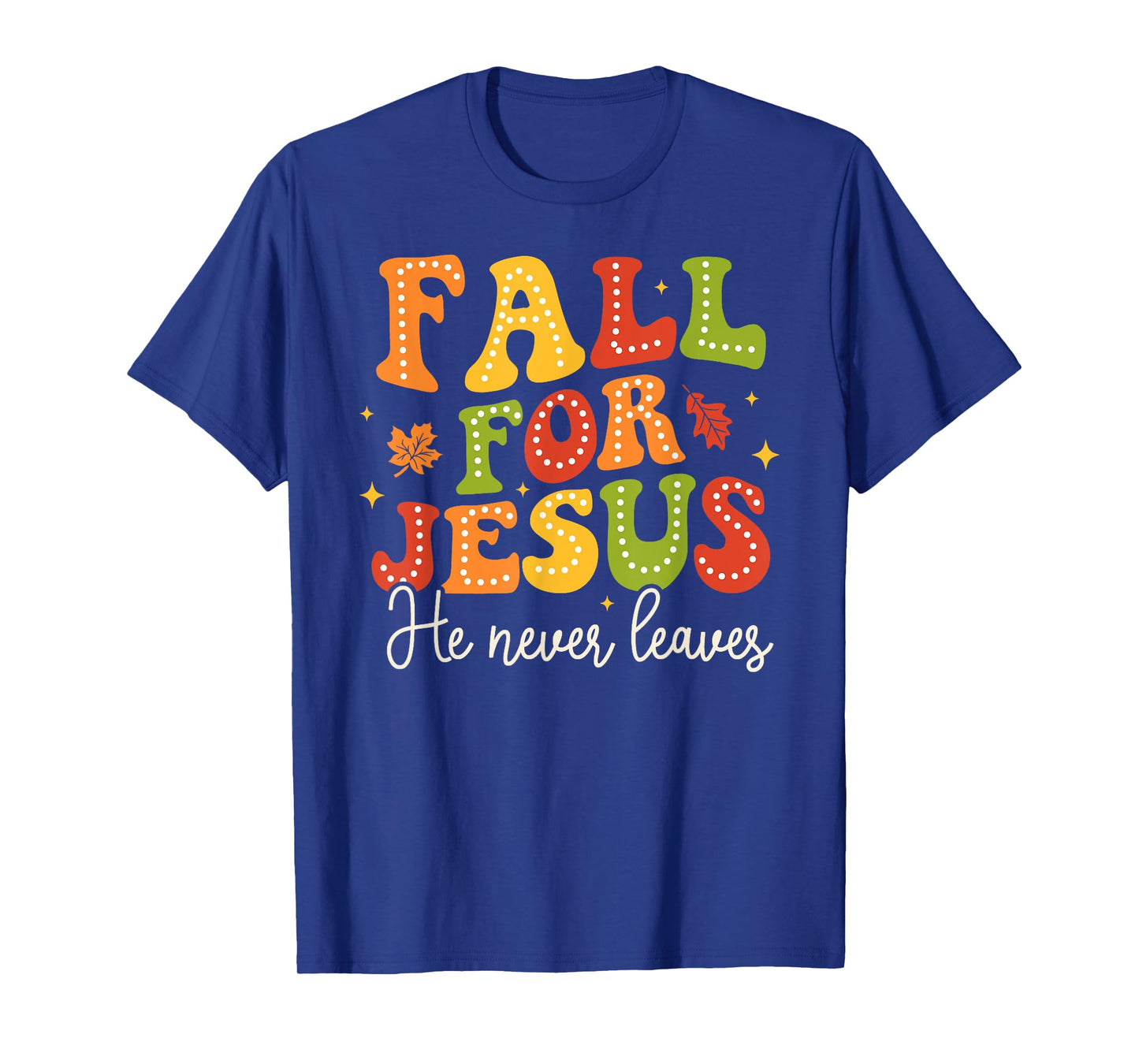 Groovy Christian Sayings Halloween Fall For Jesus Religious T-Shirt