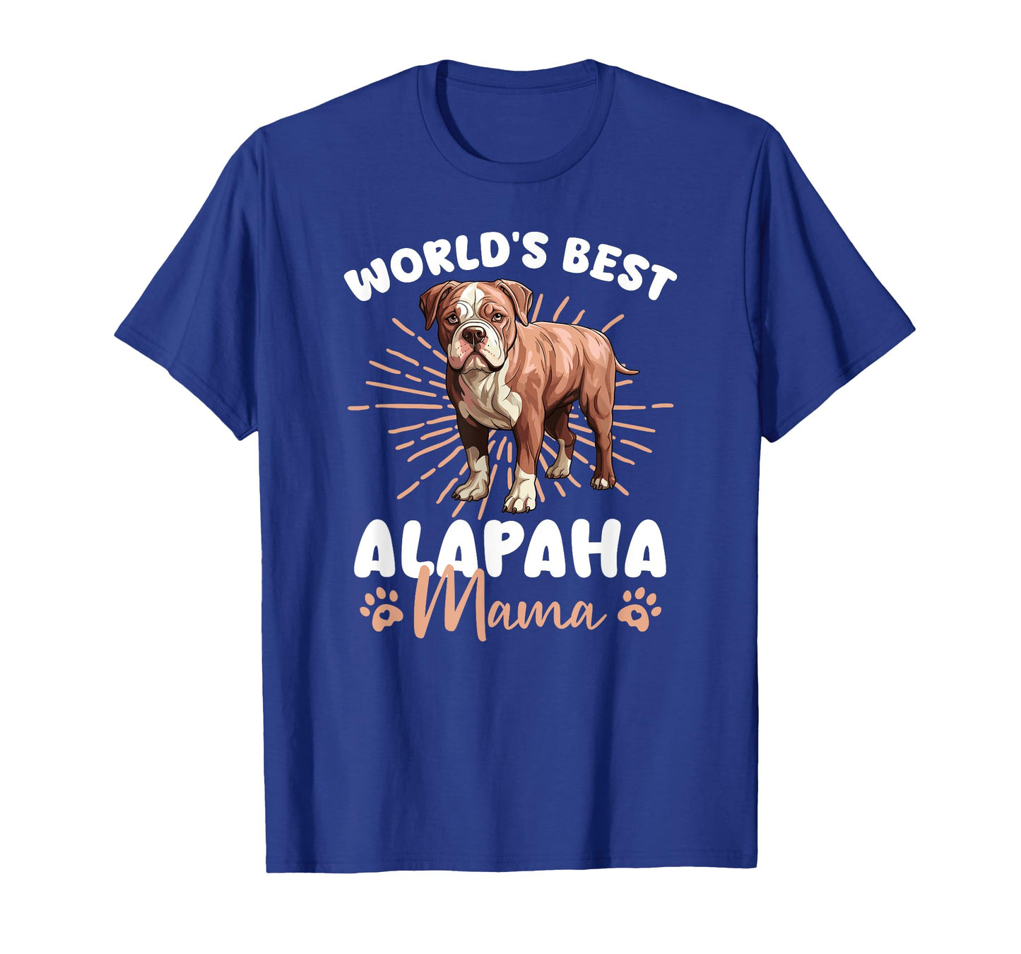 Alapaha Blue Blood Bulldog Groovy World's Best Alapaha Mama T-Shirt