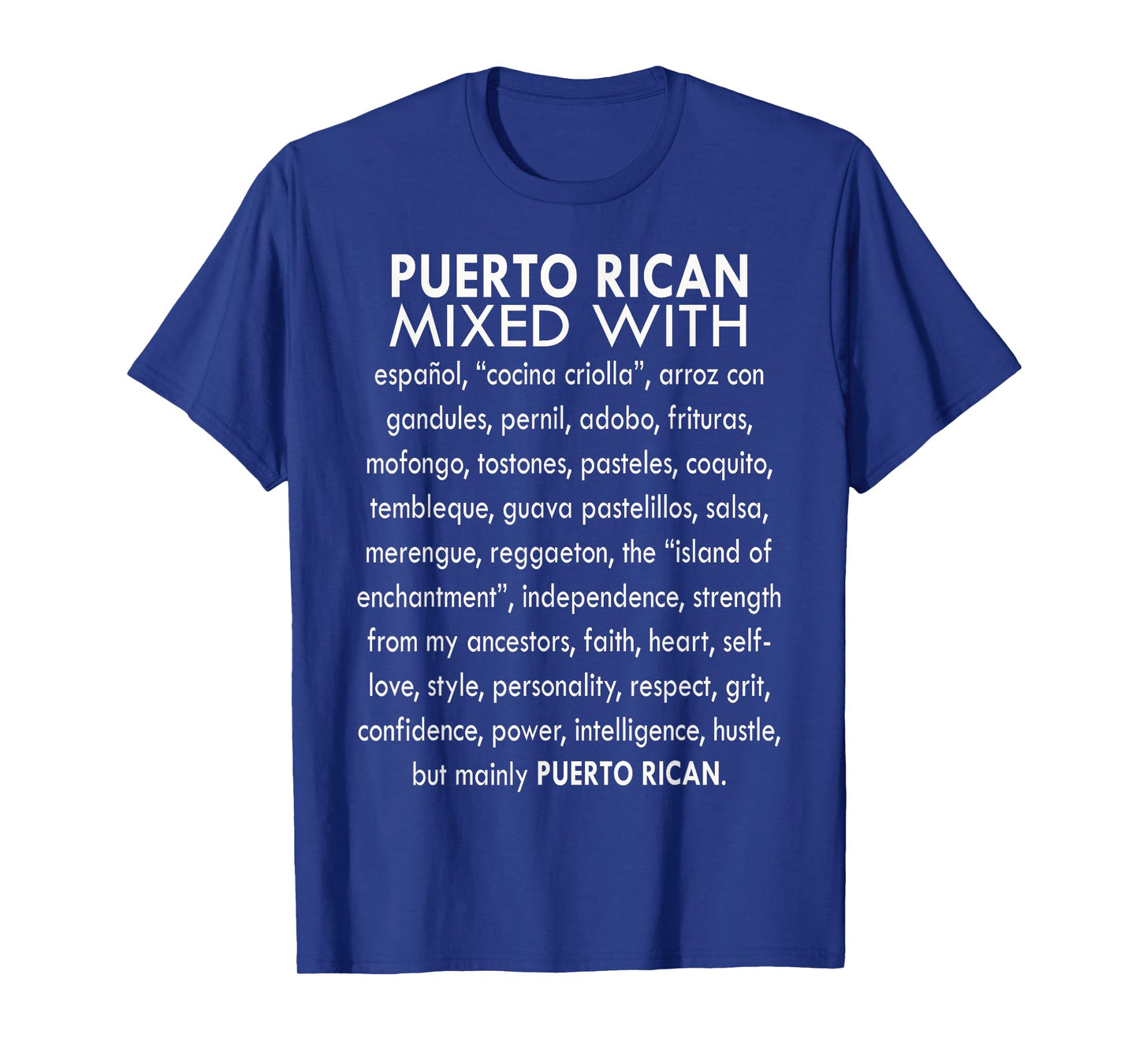 Funny Puerto Rican Mixed With Sarcasm Humor Saying Quote T-Shirt