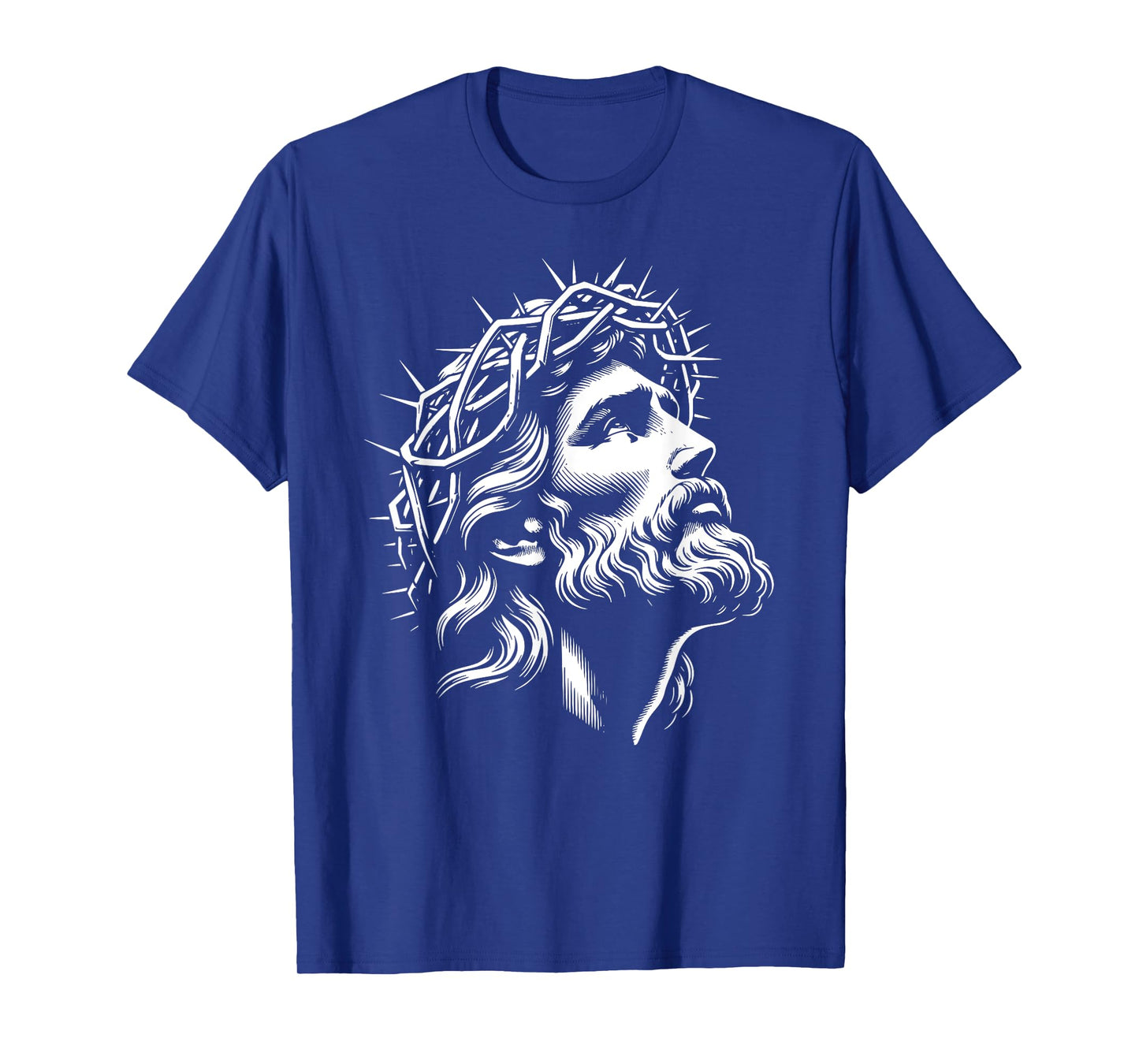 Jesus Christ Face With Crown Of Thorns God Bible T-Shirt
