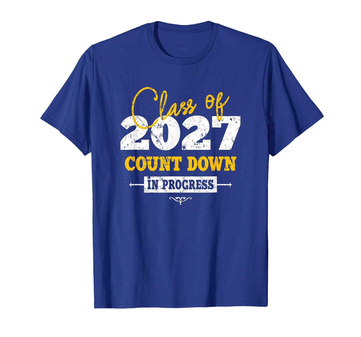 Class Of 2027 Count Down Funny Grad First Day Sophomore T-Shirt