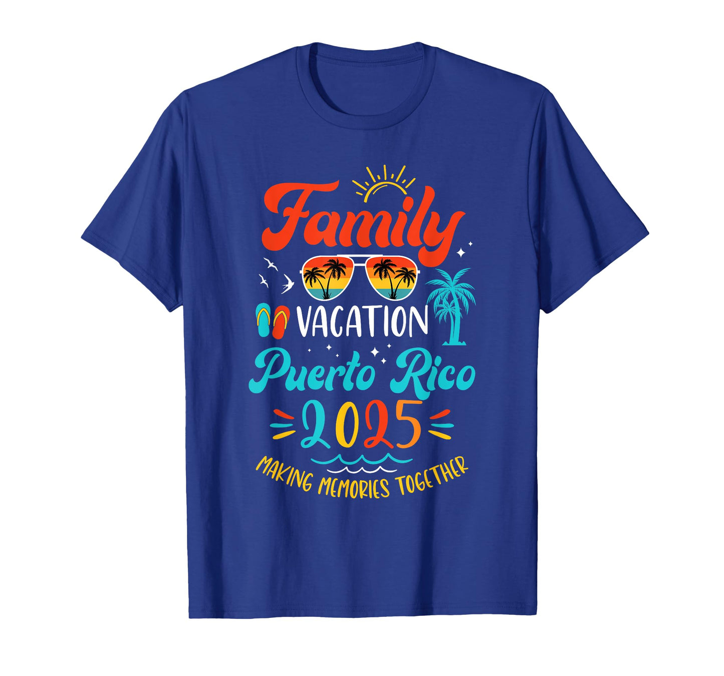 Family Vacation 2025 Puerto Rico Matching Summer Vacation T-Shirt