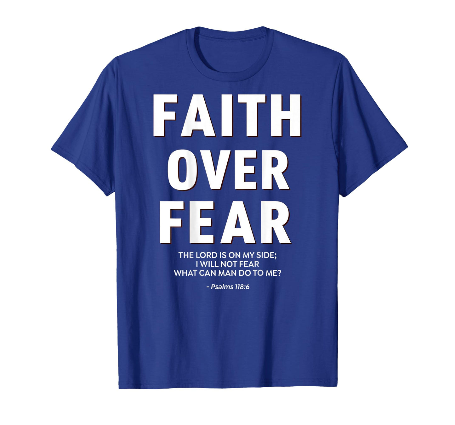 Women Faith Over Fear Cute Jesus Christian Dad Men Girl Teen T-Shirt