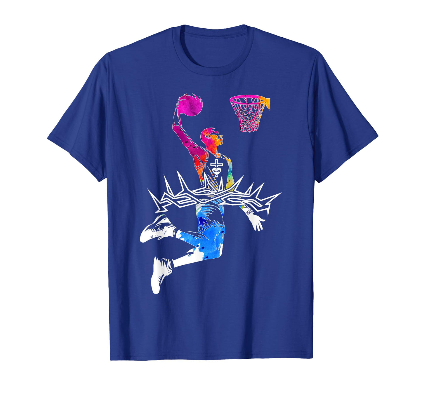 Religious Jesus Basketball Christian GOD Basketball T-Shirt