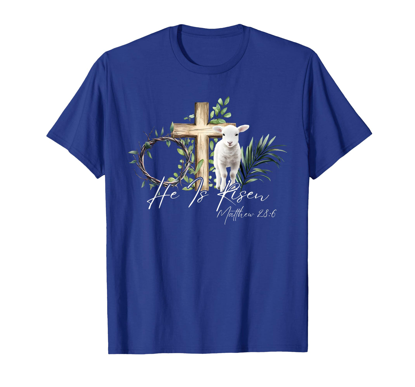 He Is Risen Jesus Christian Funny Easter Day Womens Kids T-Shirt