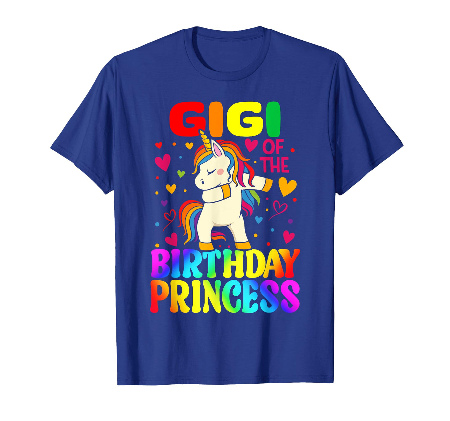 Gigi Of The Birthday Princess Unicorn Matching Family T-Shirt