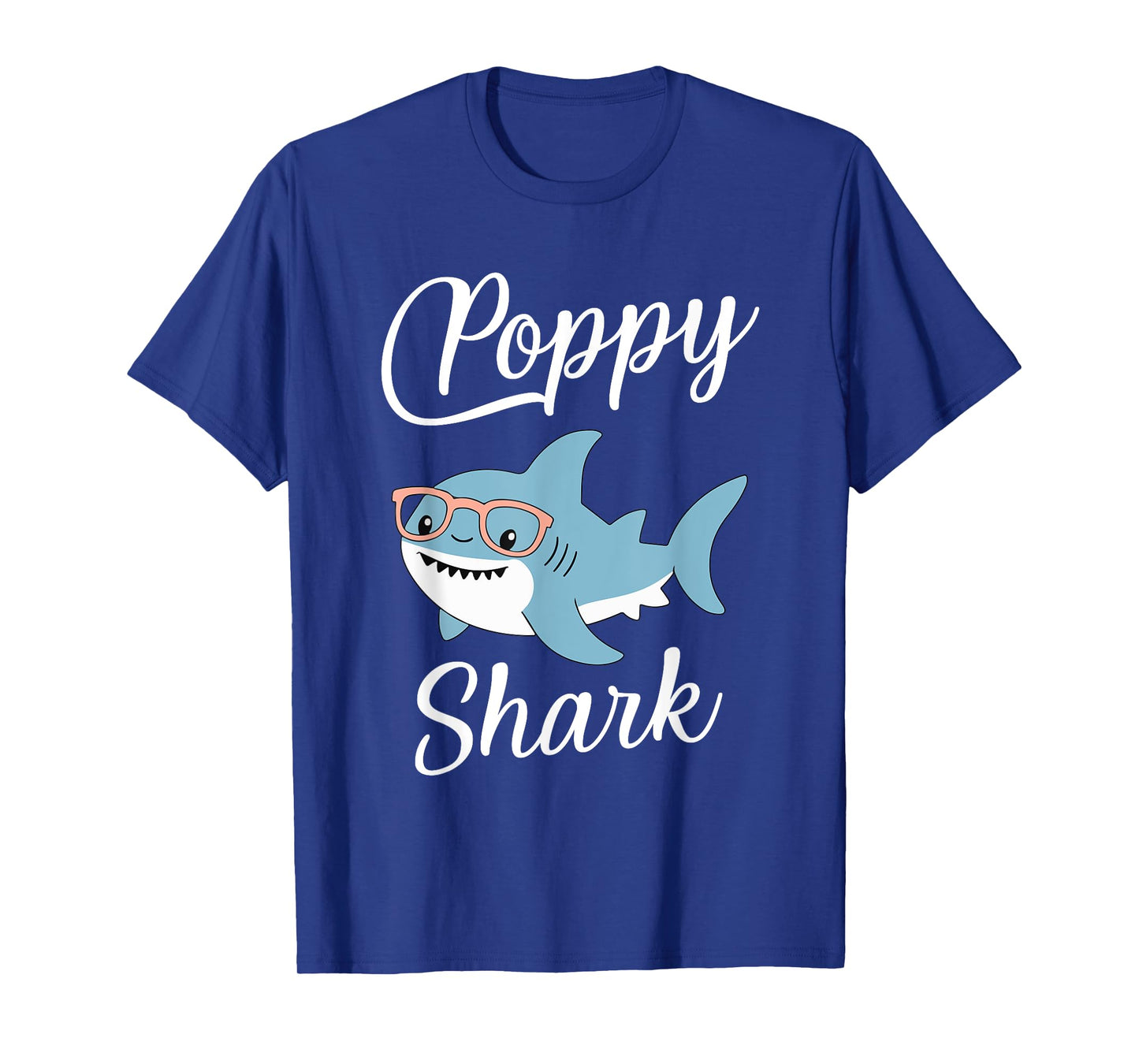Poppy Shark Funny Matching Family Grandpa T-Shirt
