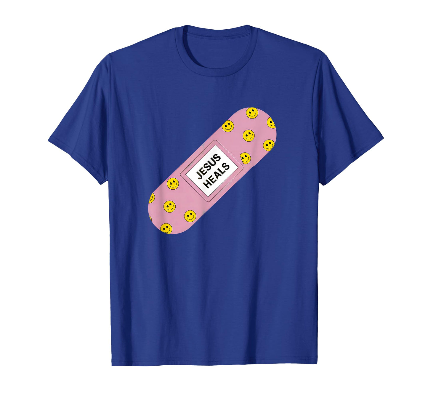 Jesus Heals Band Aid Design T-Shirt