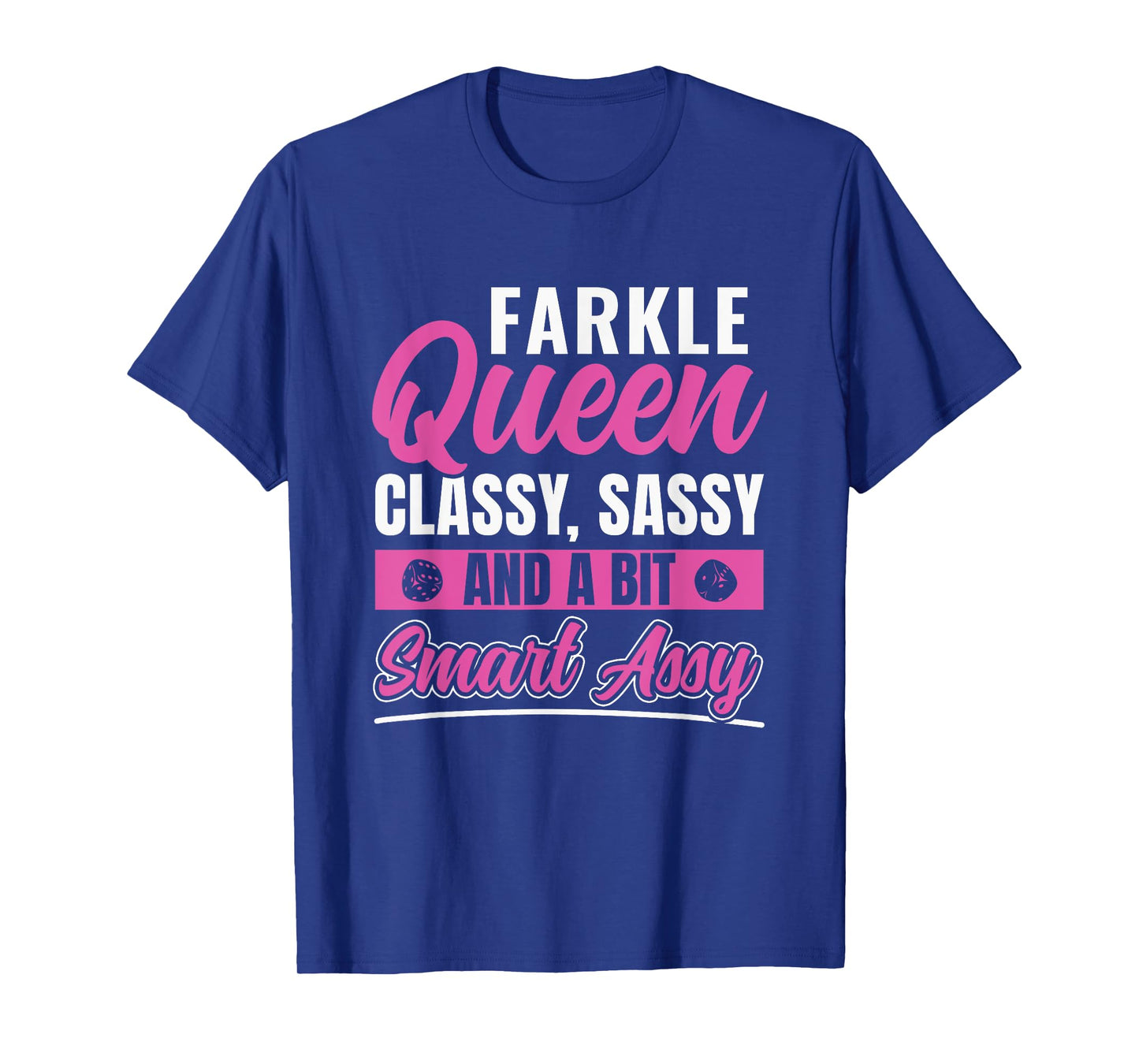 Farkle Game Funny Farkle Player Designs Women's Black Farkle Queen Farkle Dice Game T-Shirt