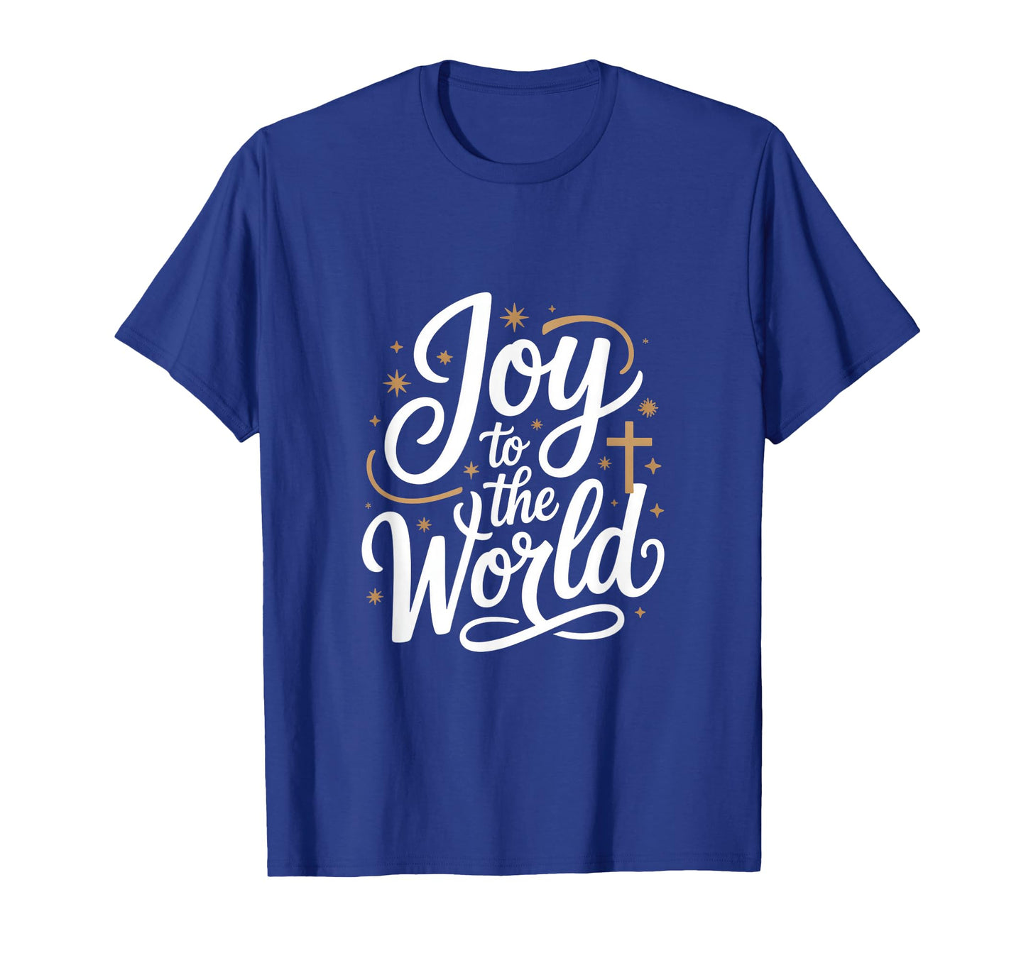 Joy to The World Christian Christmas Faith Cross T-Shirt