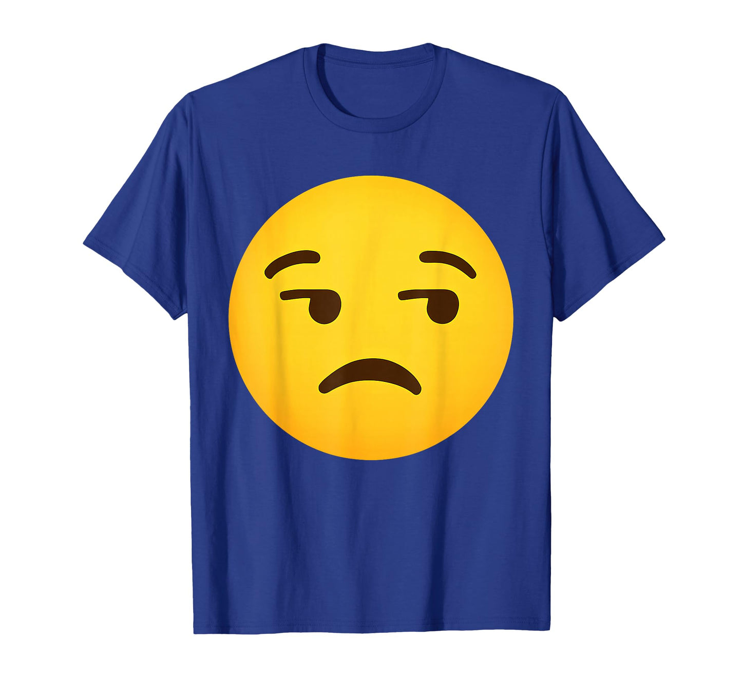 Funny Emoticon Unamused Face Dissatisfied Side-Eye Meh T-Shirt