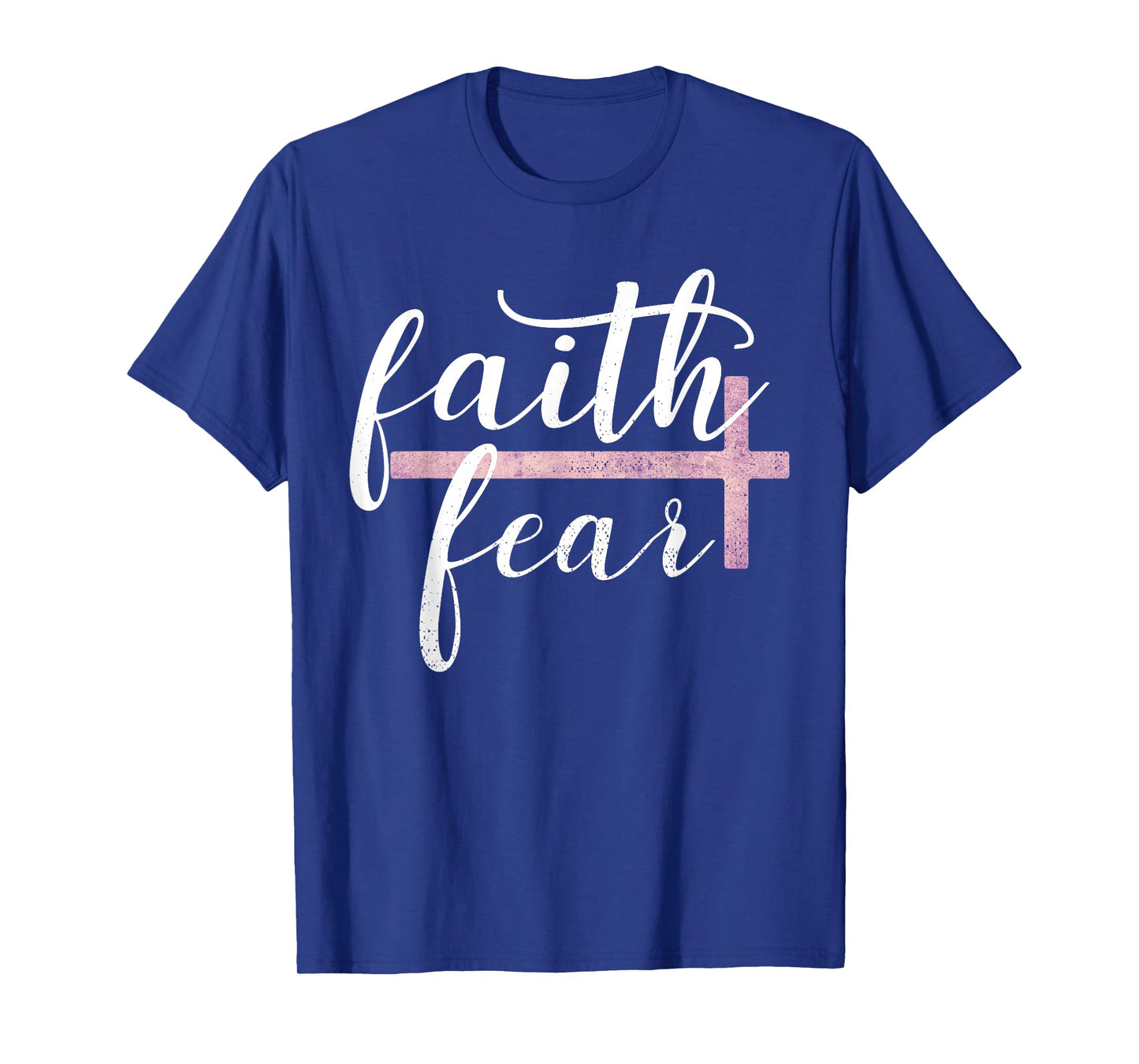 Faith Over Fear Inspirational Christian Gift Bible Quote T-Shirt