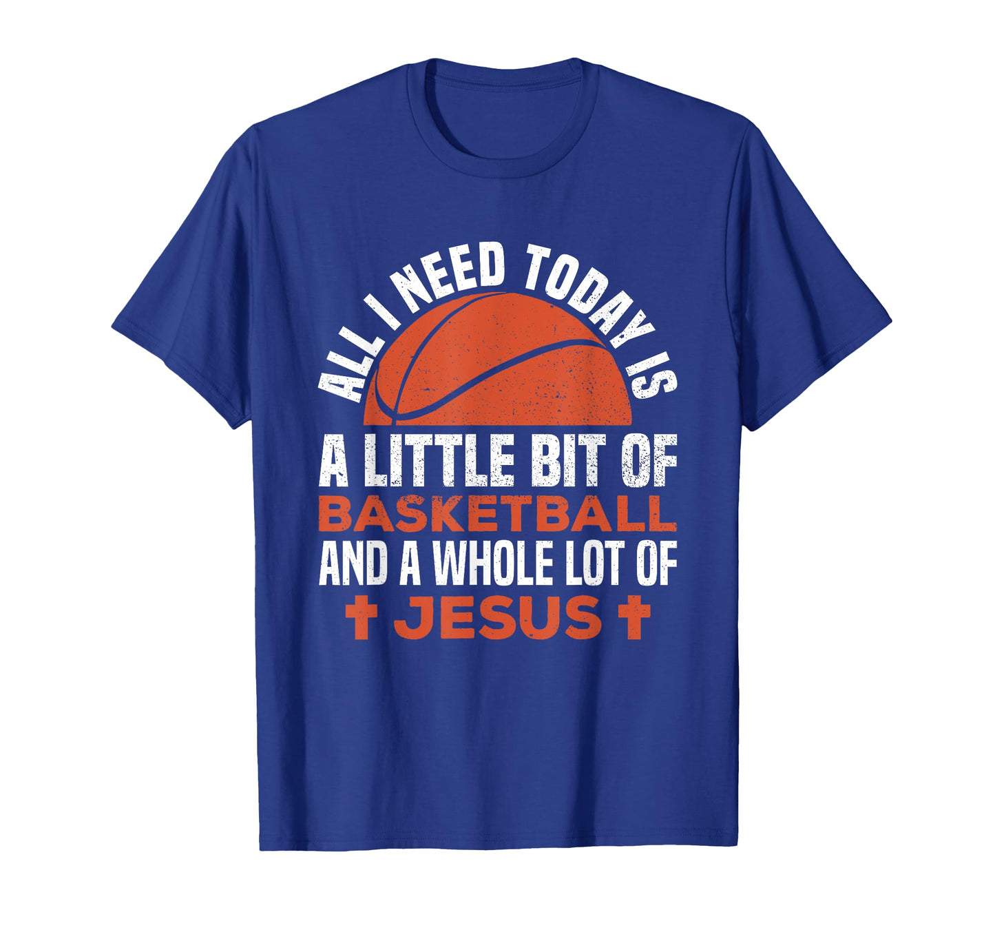 Basketball and Jesus Religious Christian T-Shirt