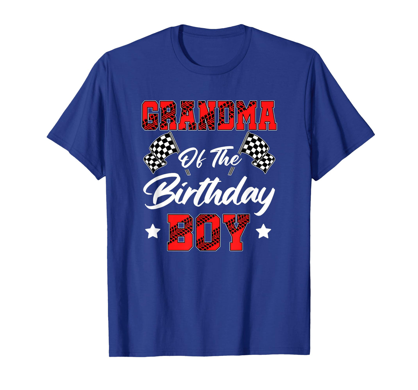 Race Car Grandma Of The Birthday Boy Racing Family Pit Crew T-Shirt